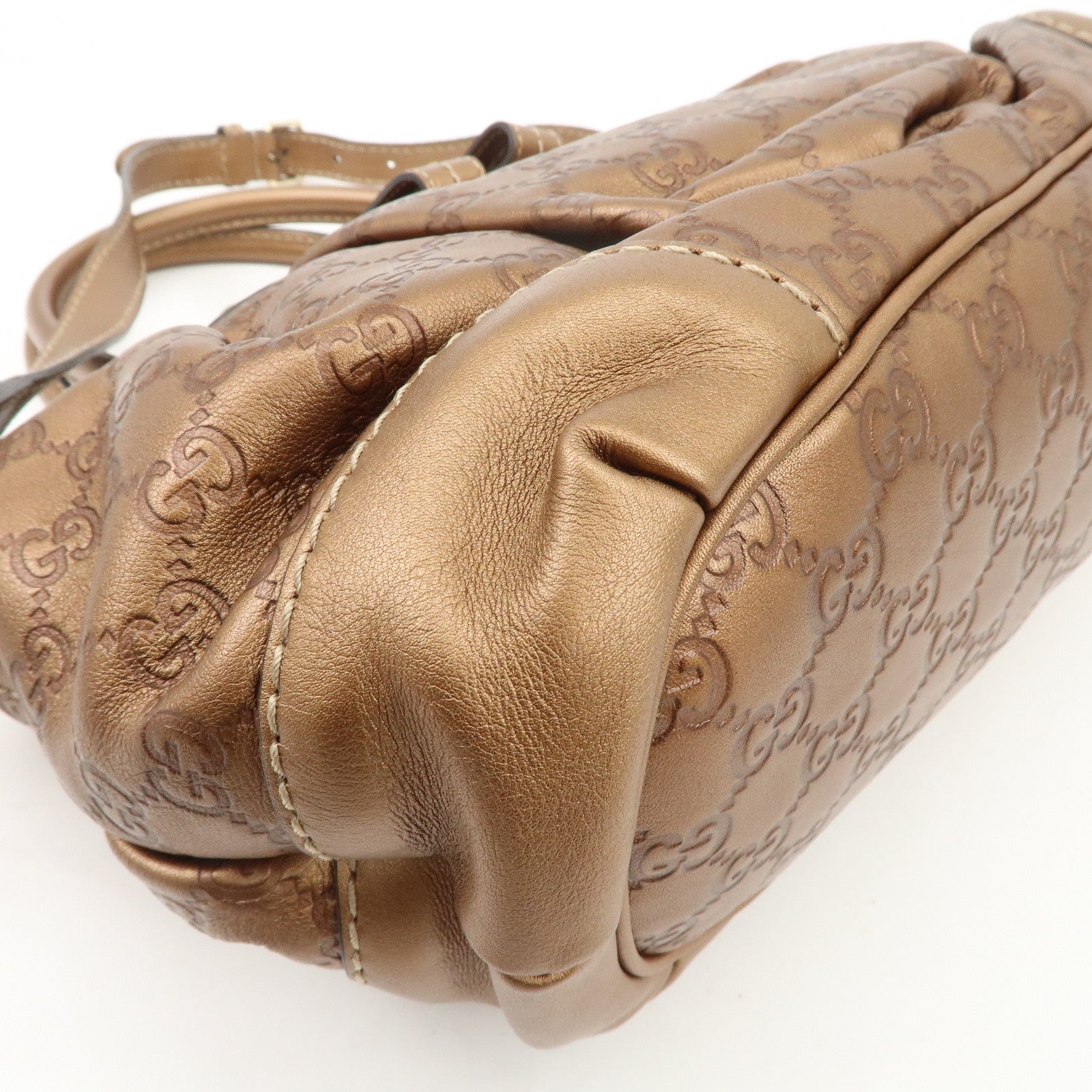 GUCCI Sukey Guccissima Leather 2Way Shoulder Bag Brown 247902