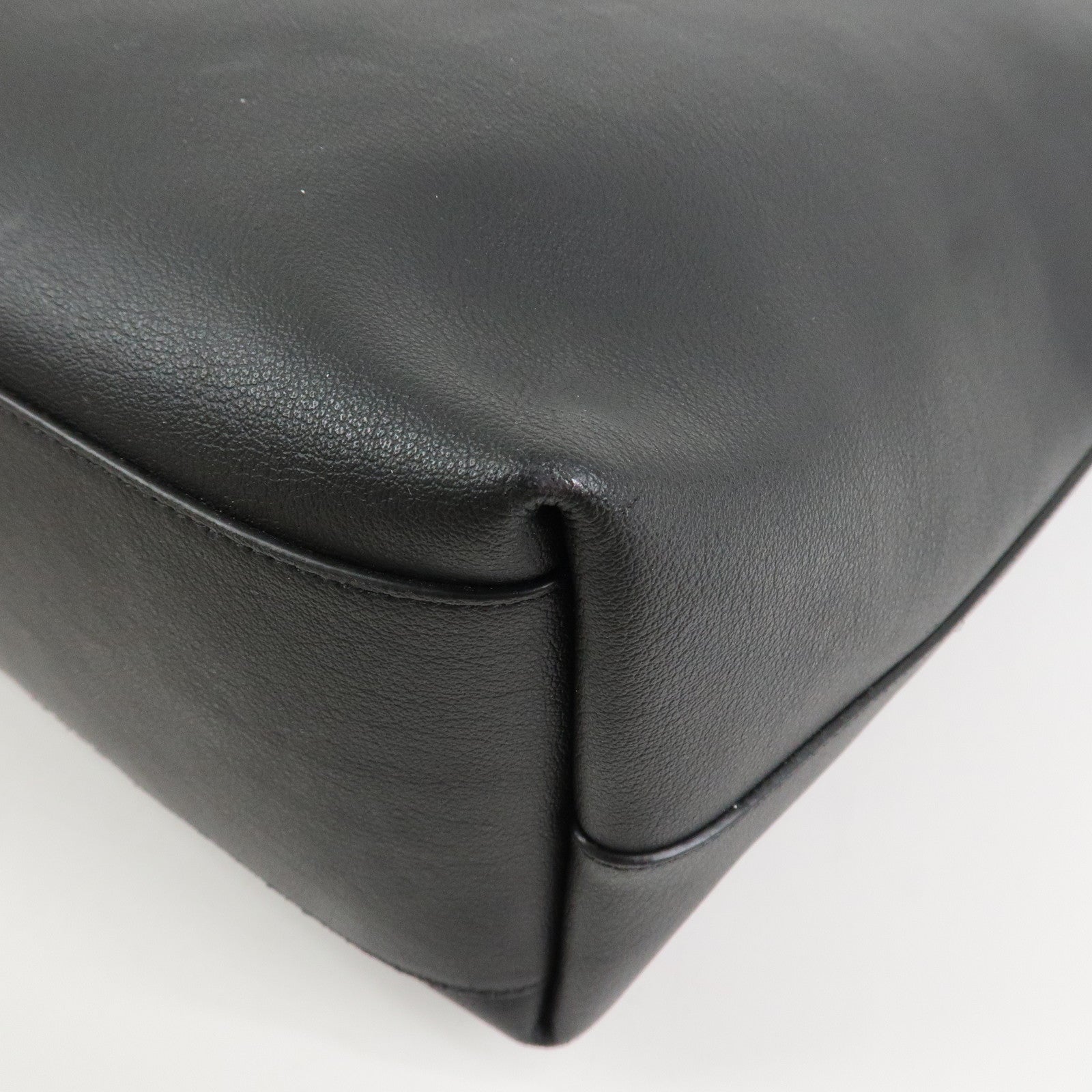 Saint Laurent Leather Tote Bag Shoulder Bag Black