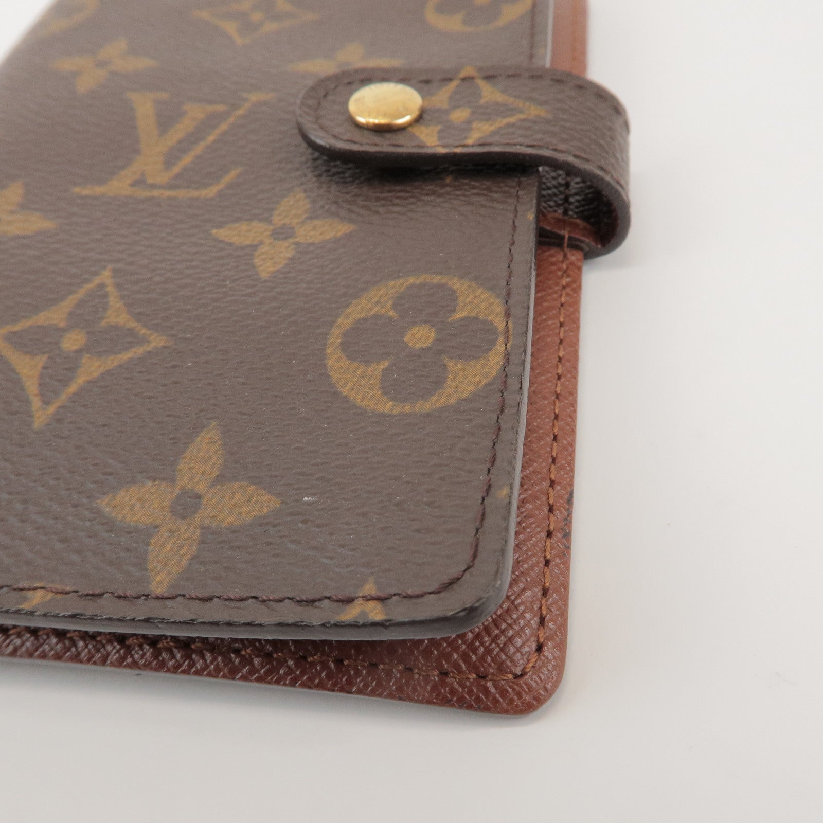 Louis Vuitton Monogram Agenda PM Planner Cover Brown R20005