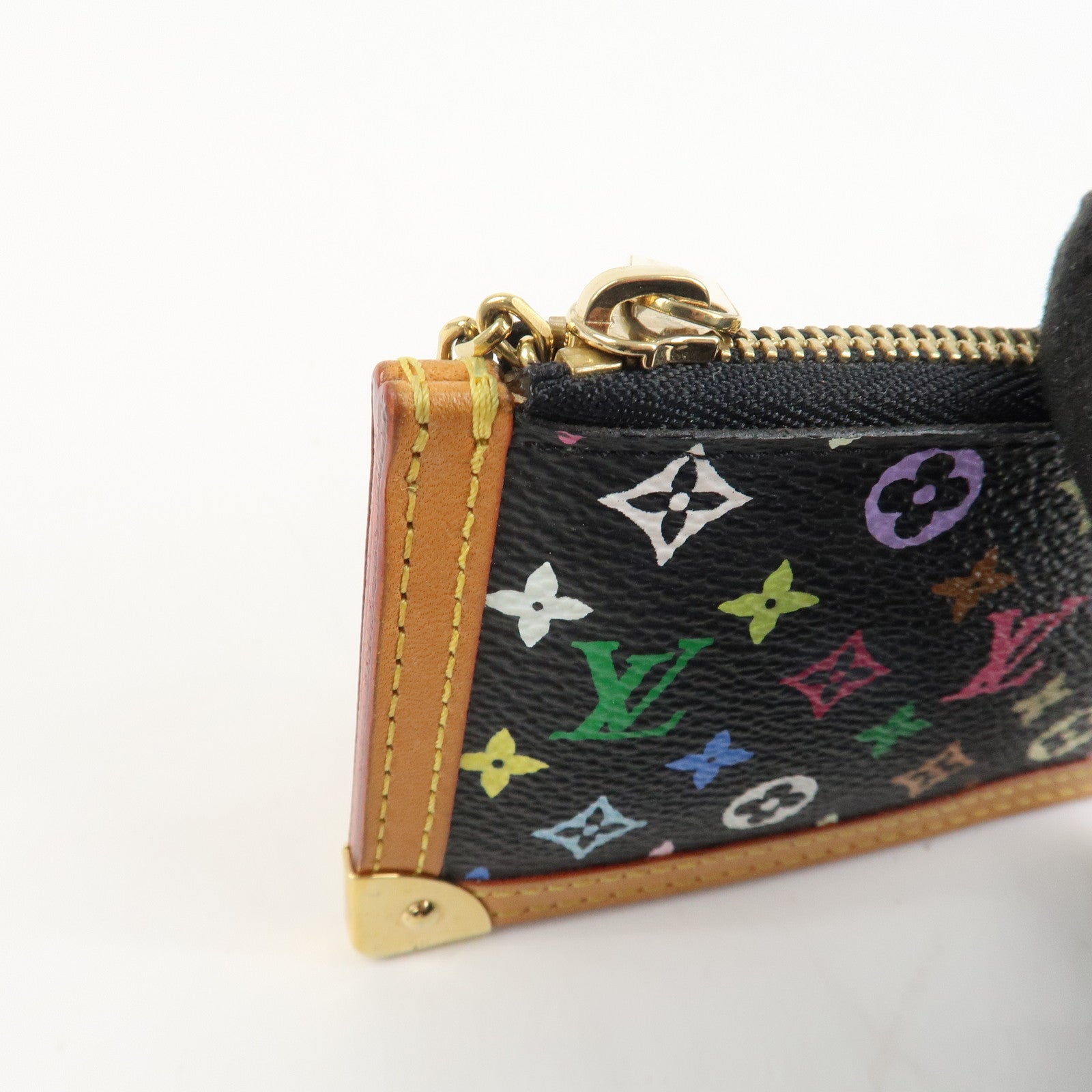 Louis Vuitton Monogram Multicolor Pochette Cles Noir M92654 Used