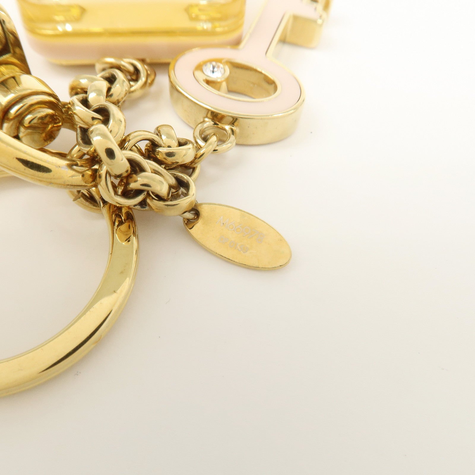 Louis Vuitton Bijou Sac S Lock Key Metal Key Chain Bag Charm M66978