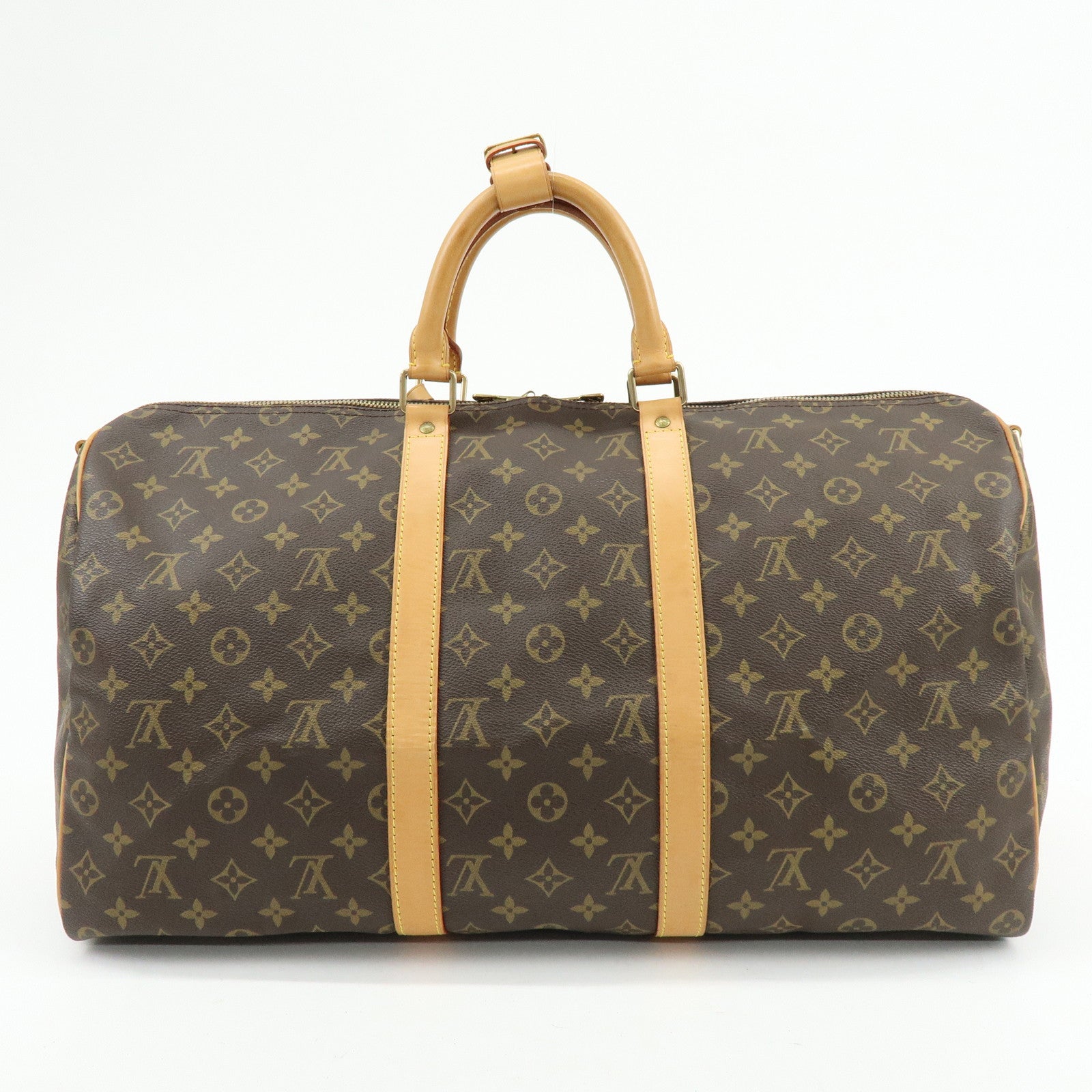 Louis Vuitton Monogram Keep All Bandouliere 50 Boston Bag M41416