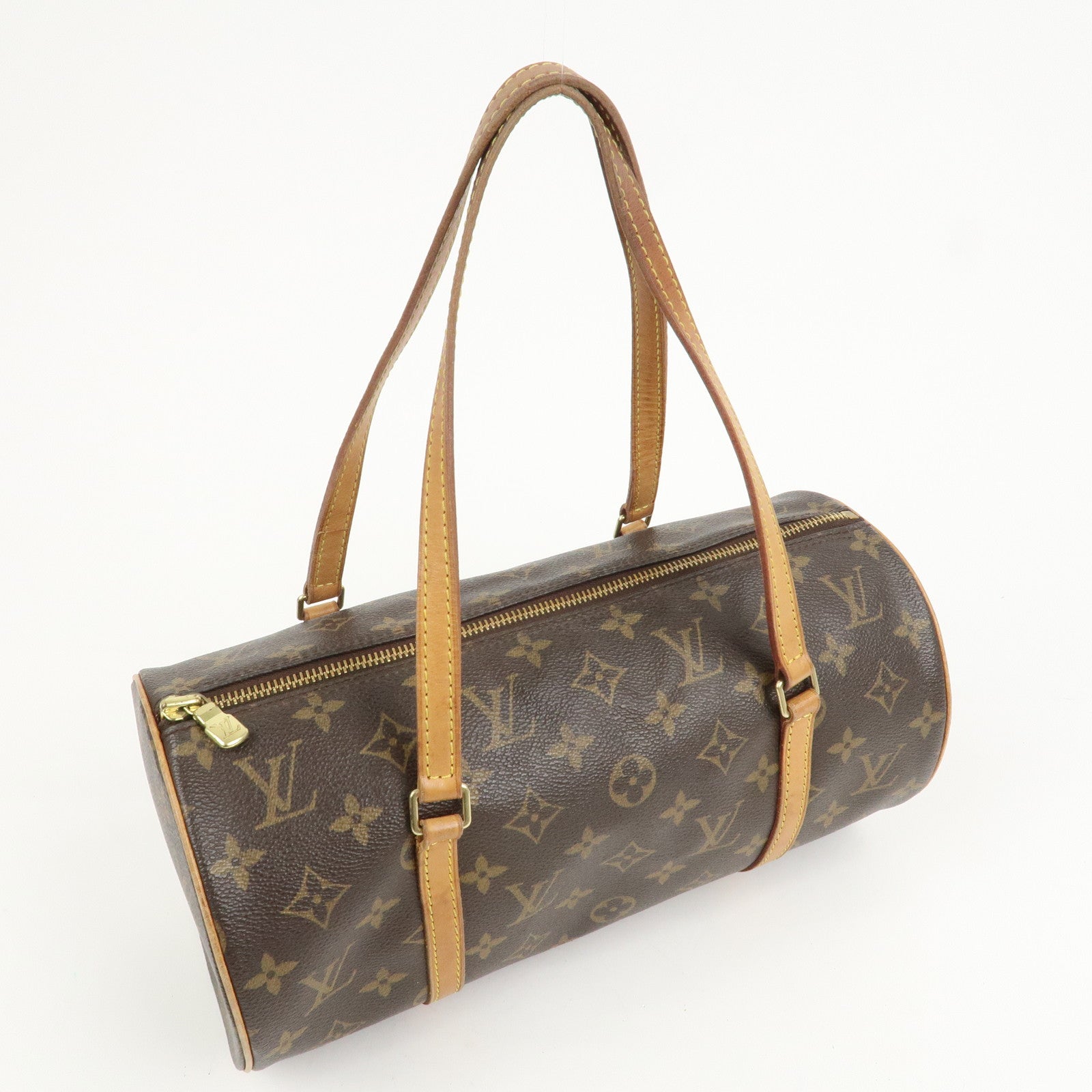 Louis Vuitton Monogram Papillon 30 Hand Bag New Style Brown M51385