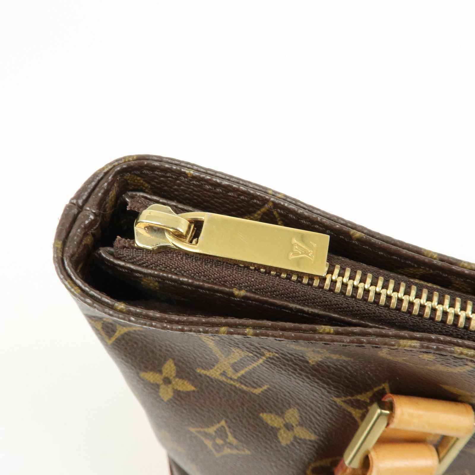 Louis Vuitton Monogram Cabas Piano Tote Bag Hand Bag Brown M51148