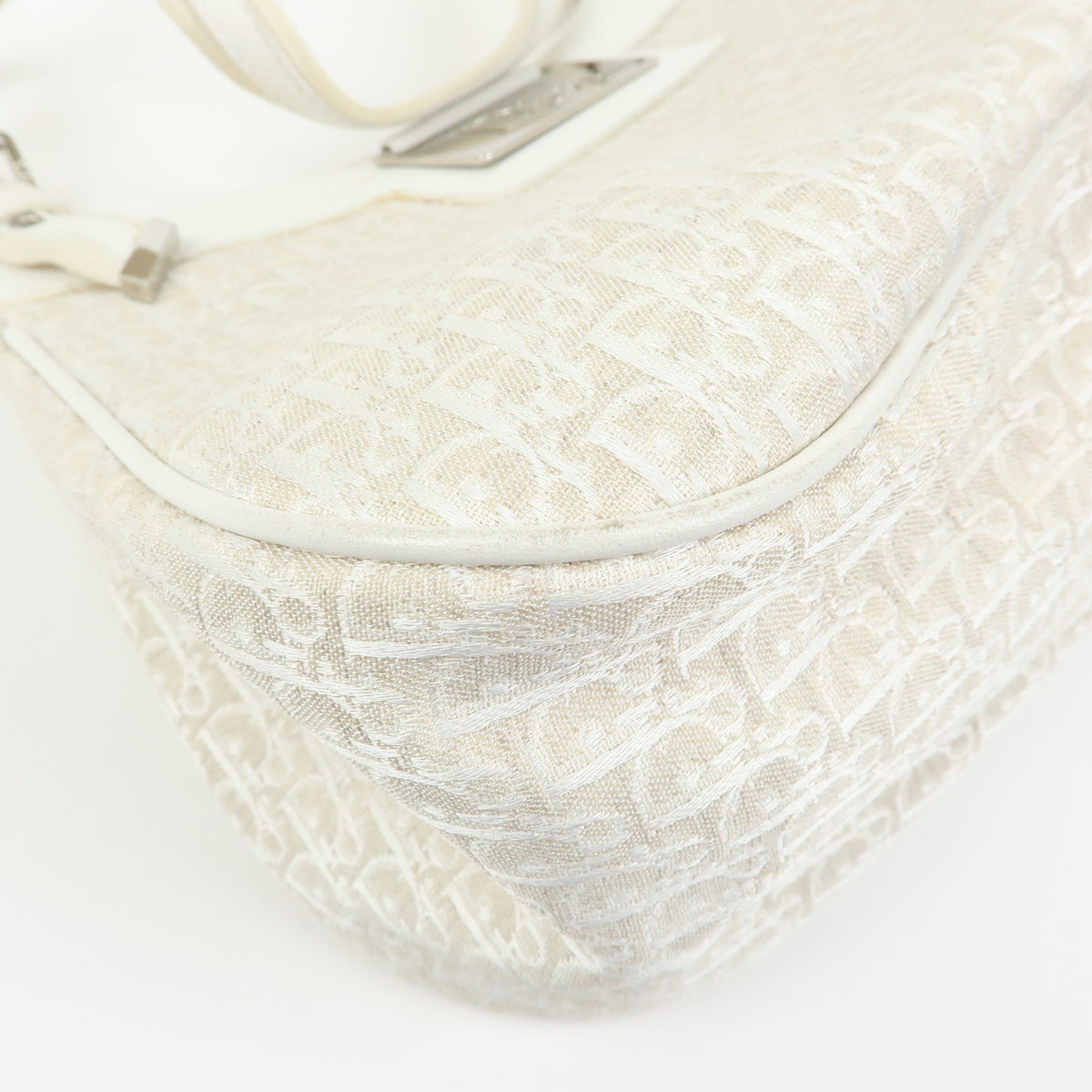 Christian Dior Street Chic Trotter Canvas Leather Shoulder Bag