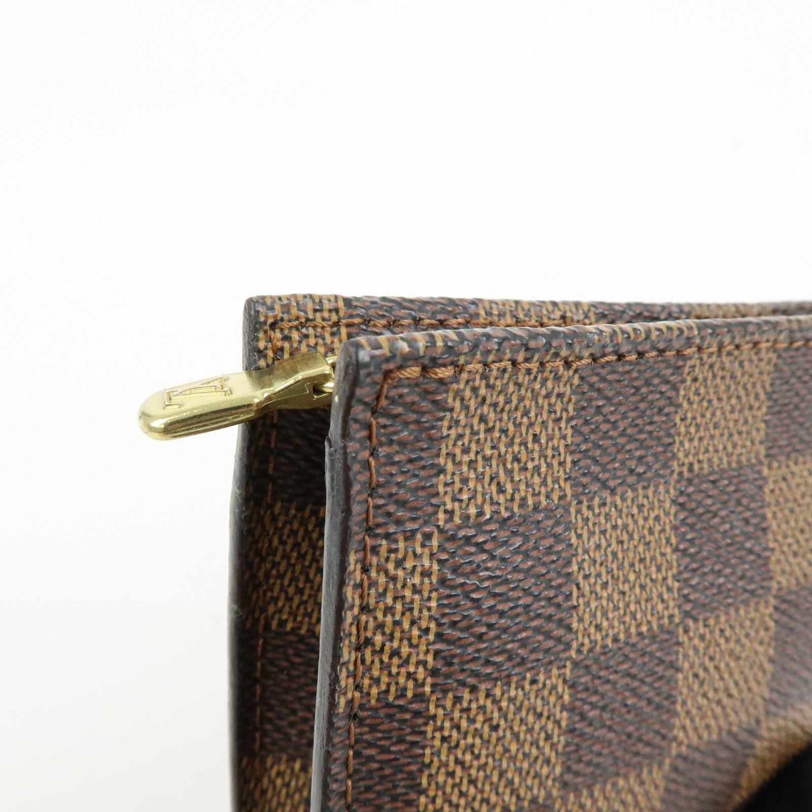 Louis Vuitton Damier Ebene Canvas Marais Bucket Pouch Cosmetic Case