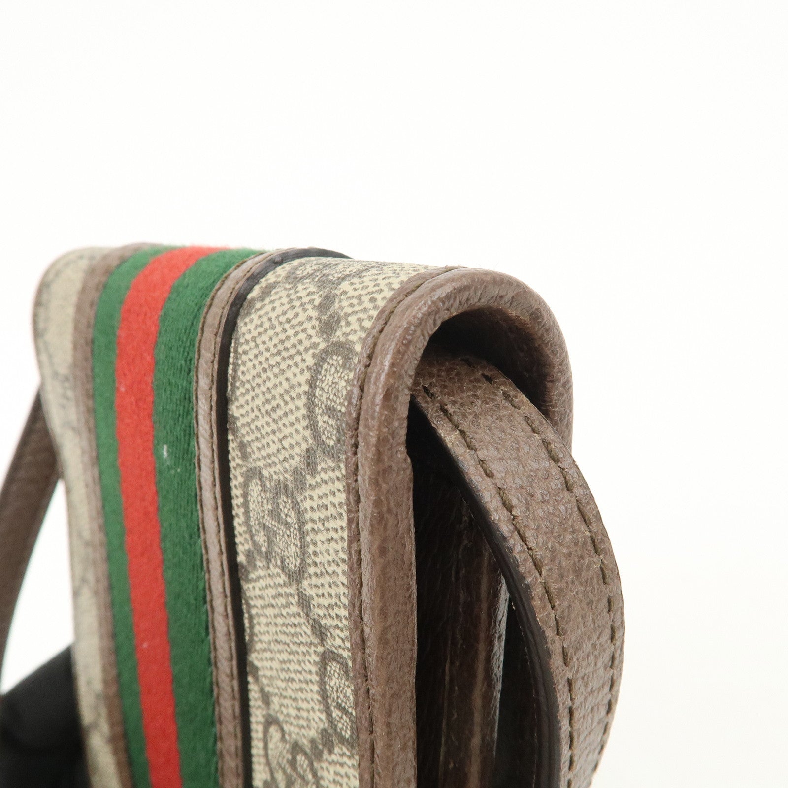 GUCCI Ophidia Sherry GG Supreme PVC Mini Shoulder Bag Beige 625757