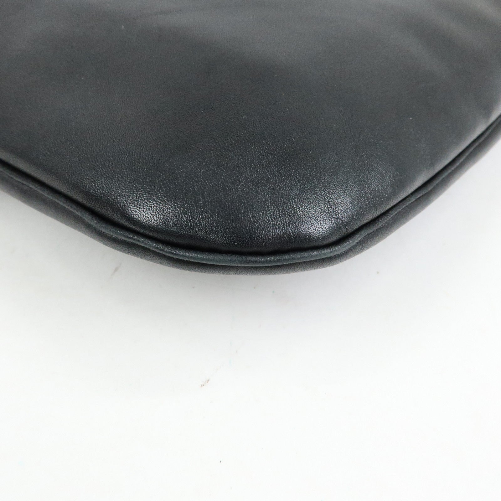 Tiffany & Co Logo Leather Shoulder Bag Crossbody Bag Black