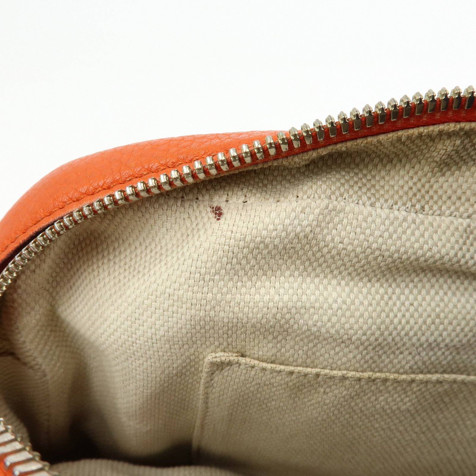 GUCCI SOHO Small Disco Leather Shoulder Bag Orange 308364