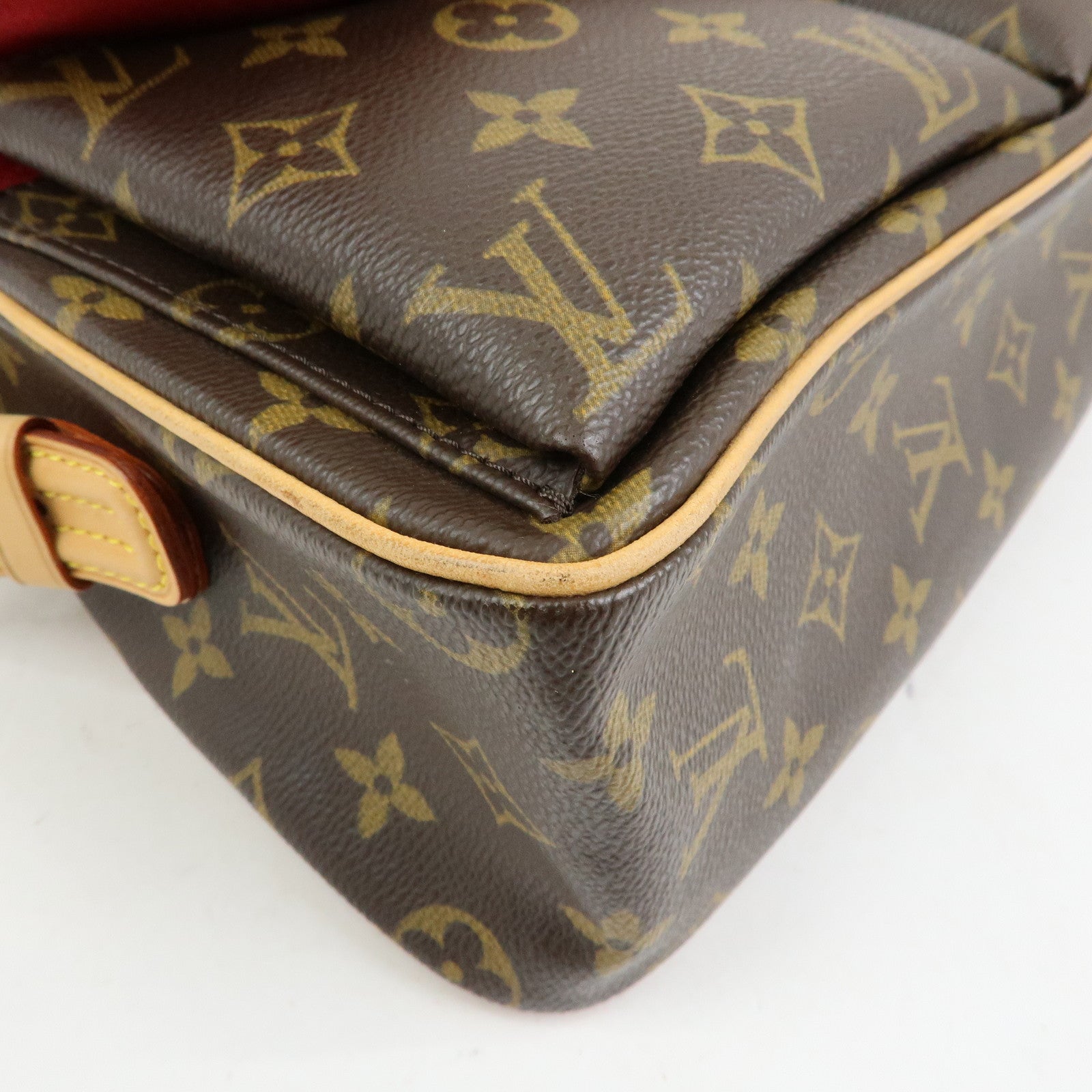 Louis Vuitton Monogram Vivacite Shoulder Bag Hand Bag Brown M51164