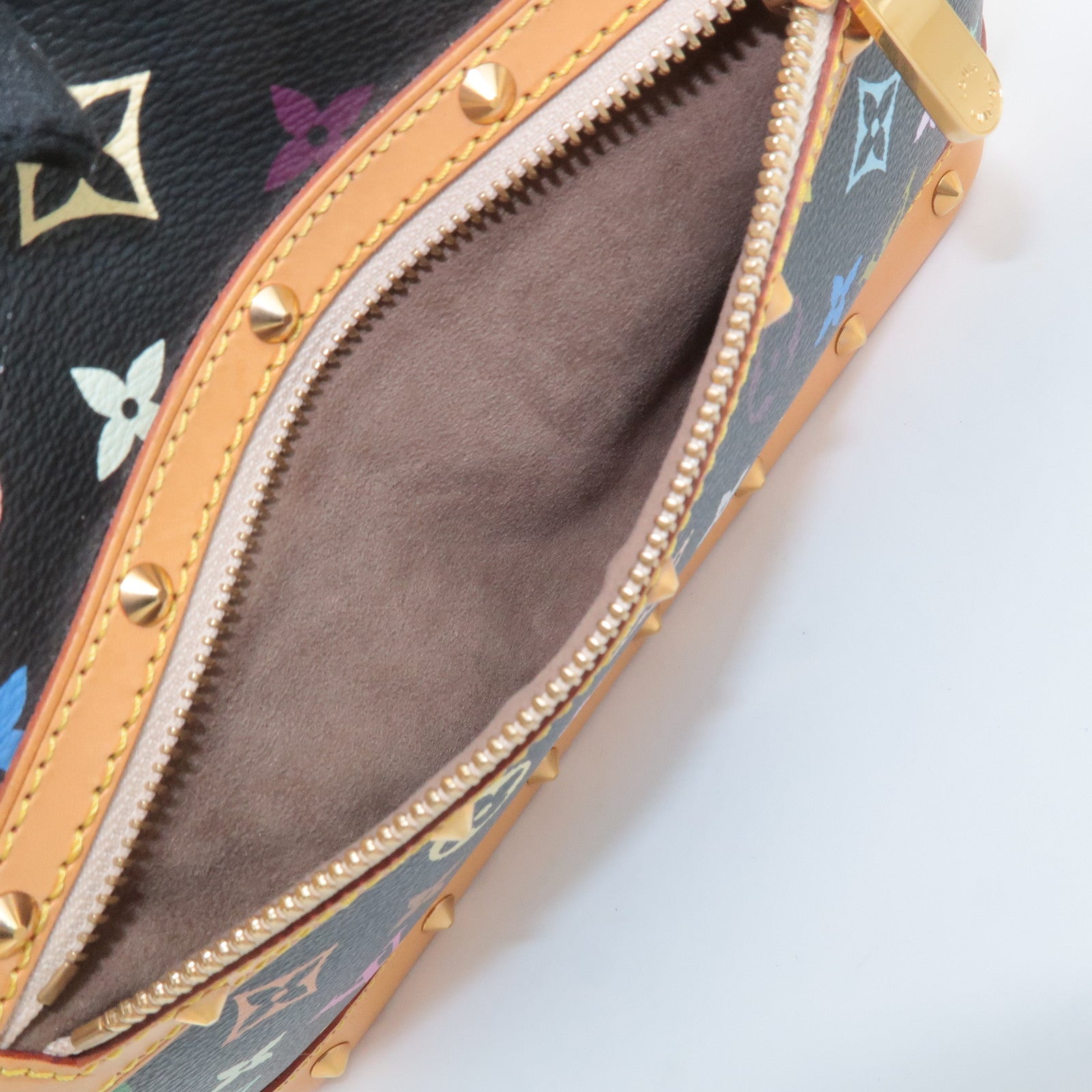 Louis Vuitton Monogram Multicolor Alma Hand Bag Noir M92646