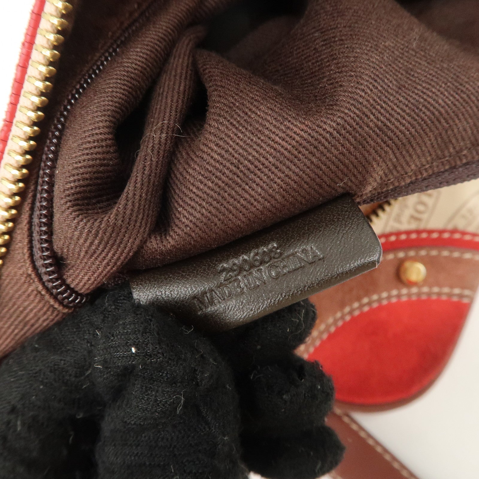 LOEWE Anagram Canvas Suede Leather Shoulder Bag 160th Anniverssary Used