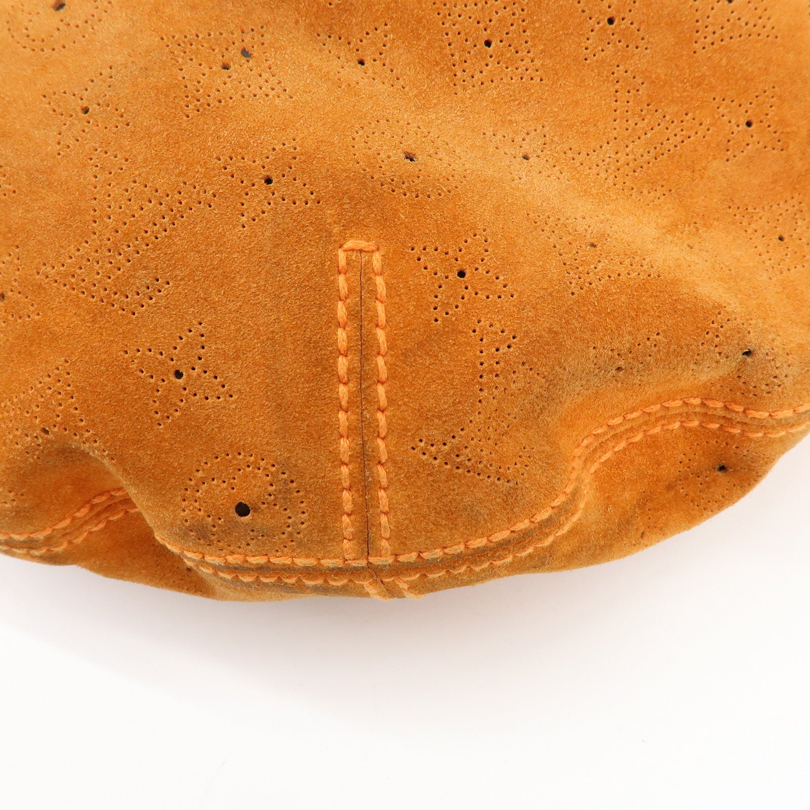 Louis Vuitton Monogram Onata GM Suede Shoulder Bag Orange M95119