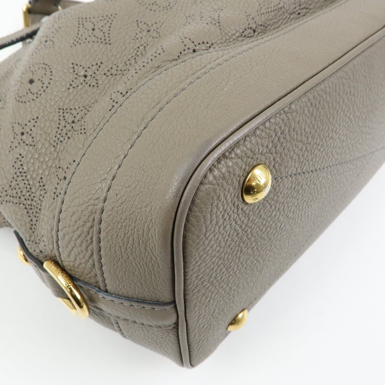 Louis Vuitton Monogram Mahina Stella PM 2Way Hand Bag Taupe M93063