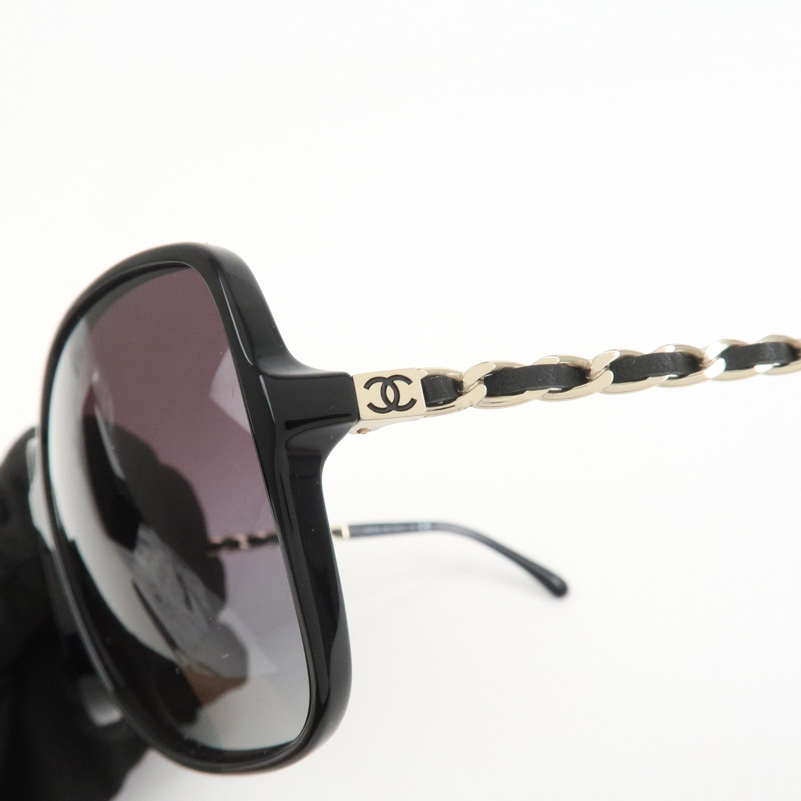 CHANEL COCO Mark Plastic Sunglasses 5210-Q-A c.501/3C 57□17 135 3N