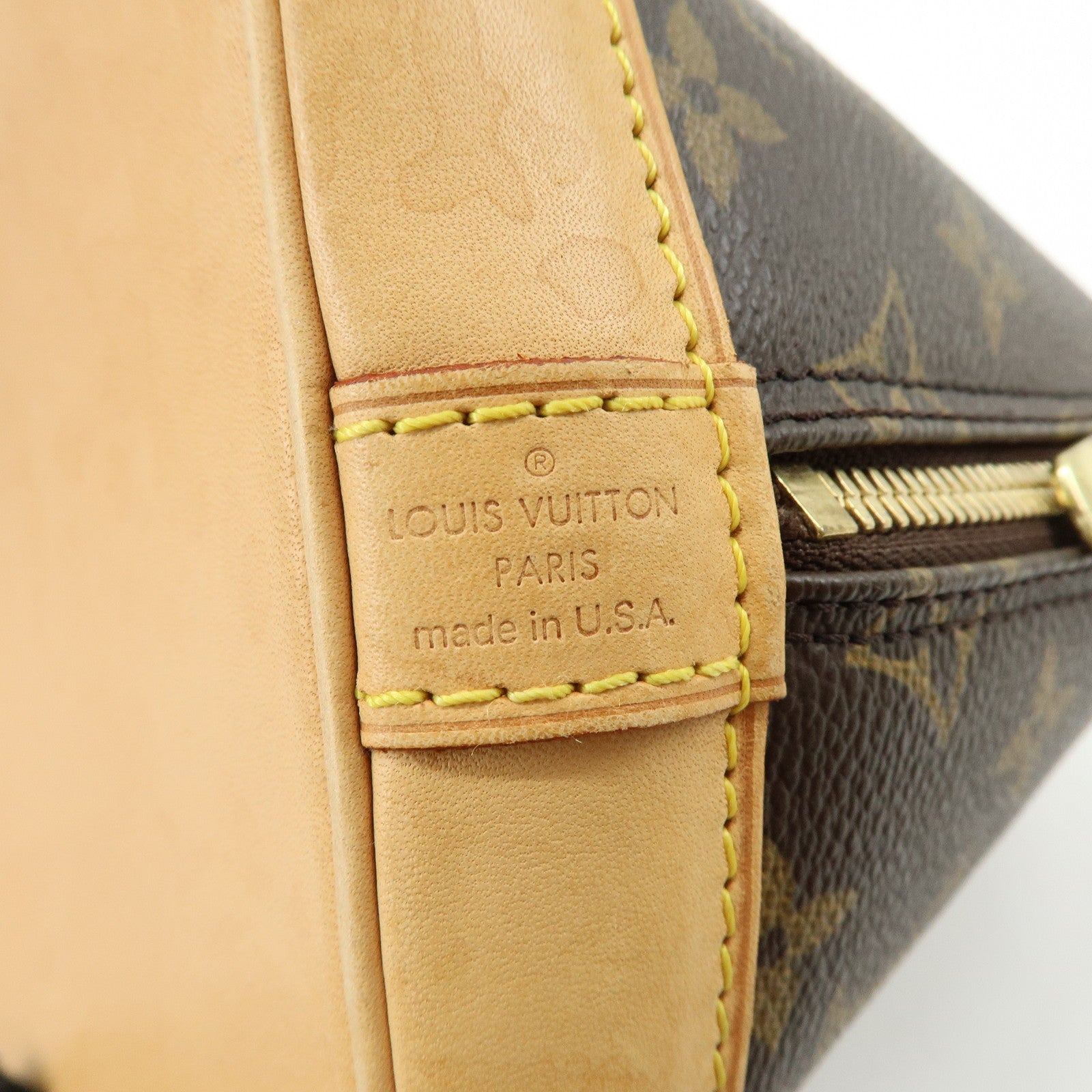 Louis Vuitton Monogram Canvas Alma Hand Bag Brown M51130