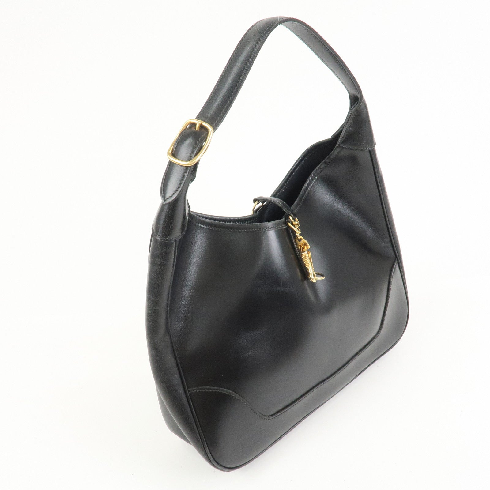 HERMES Trim 31 Courchevel Leather 〇J Stamped Shoulder Bag Balck