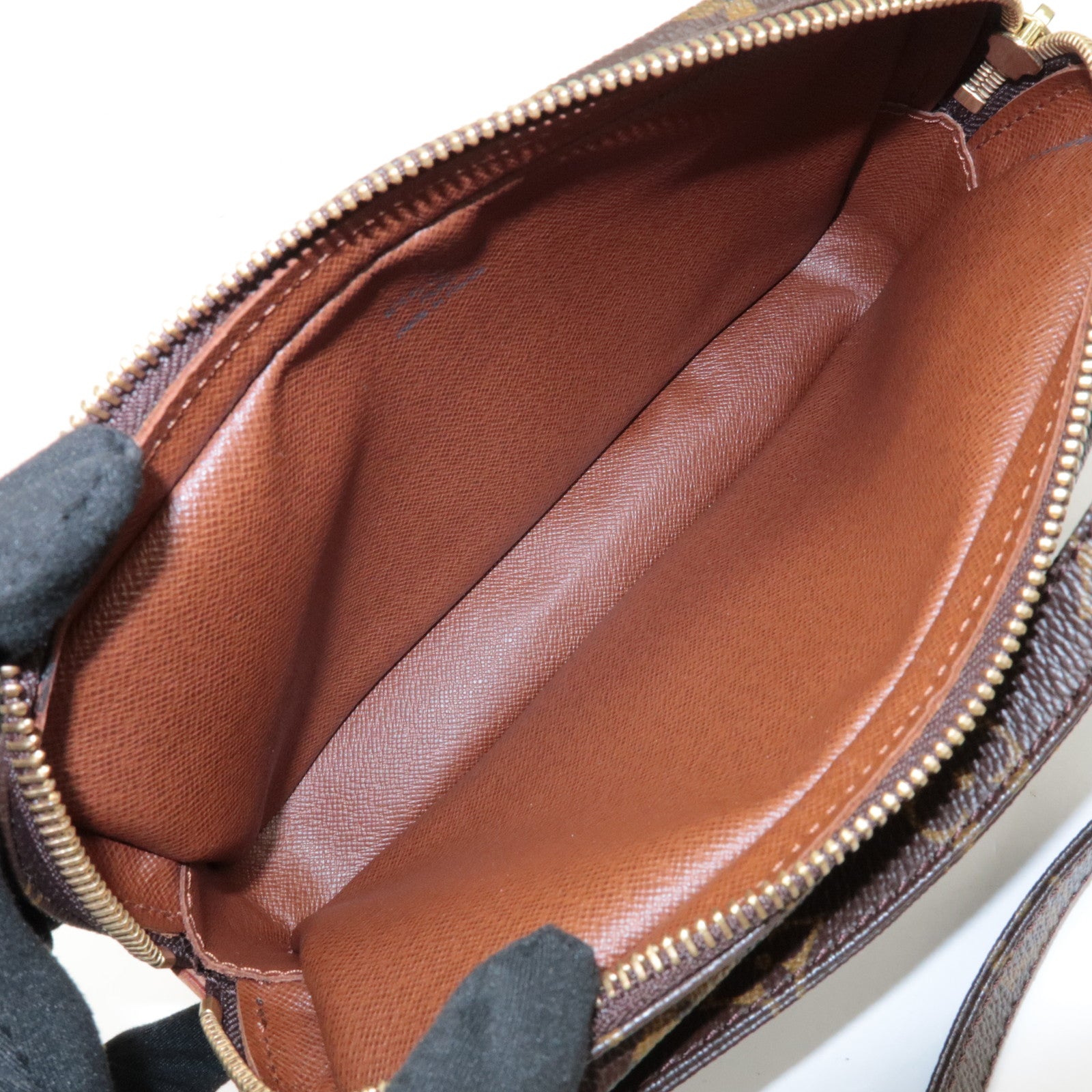 Louis Vuitton Monogram Pochette Marly Bandouliere Bag Brown M51828 Used