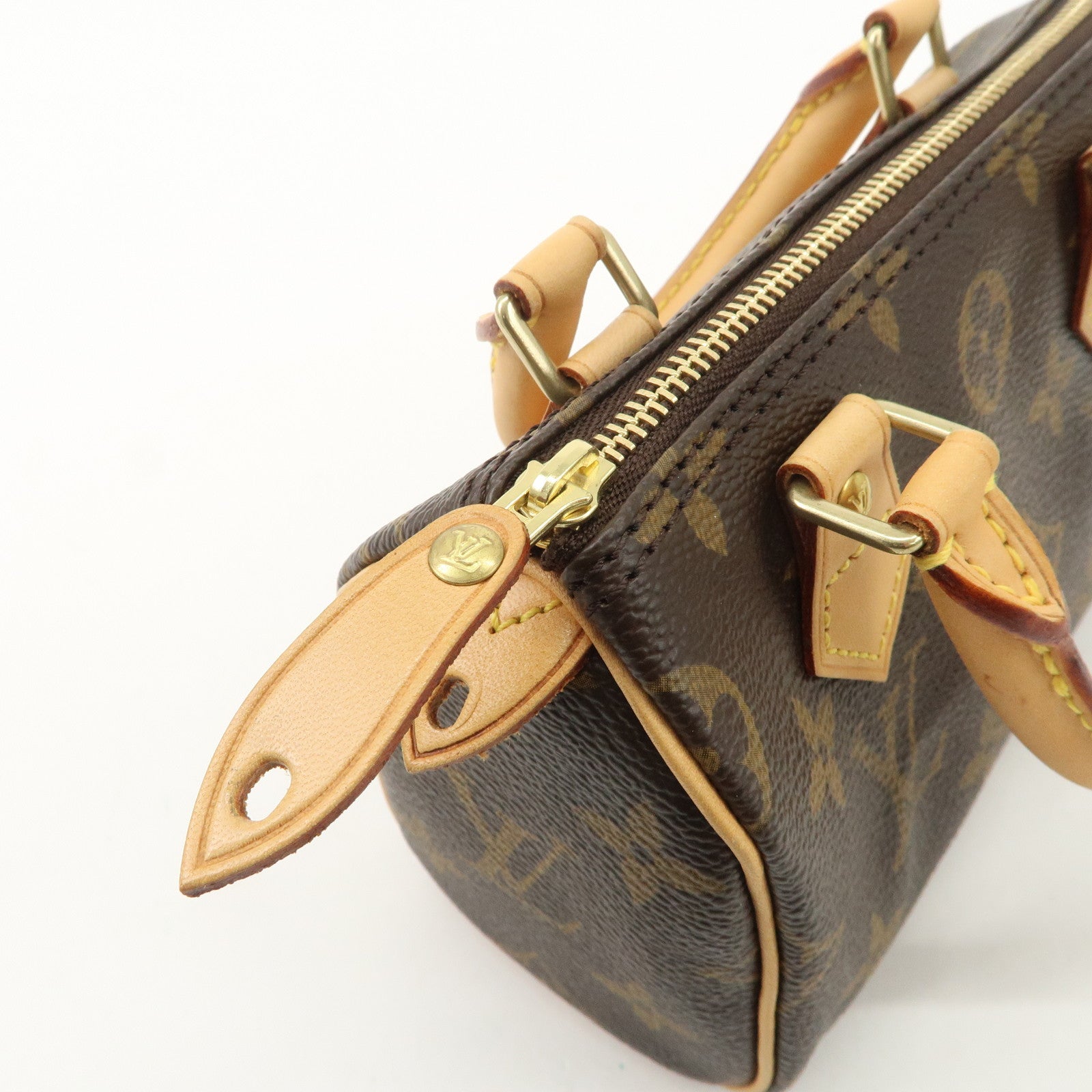 Louis Vuitton Monogram Mini Speedy Hand Bag & Strap M41534 Used