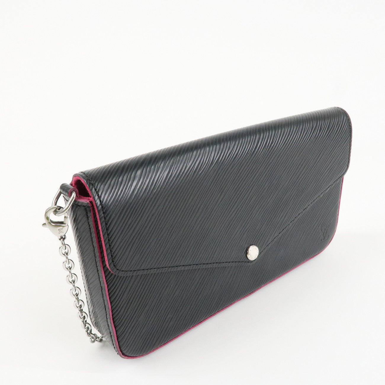 Louis Vuitton Epi Pochette Felicie Shoulder Bag Noir Pink M64579 Used