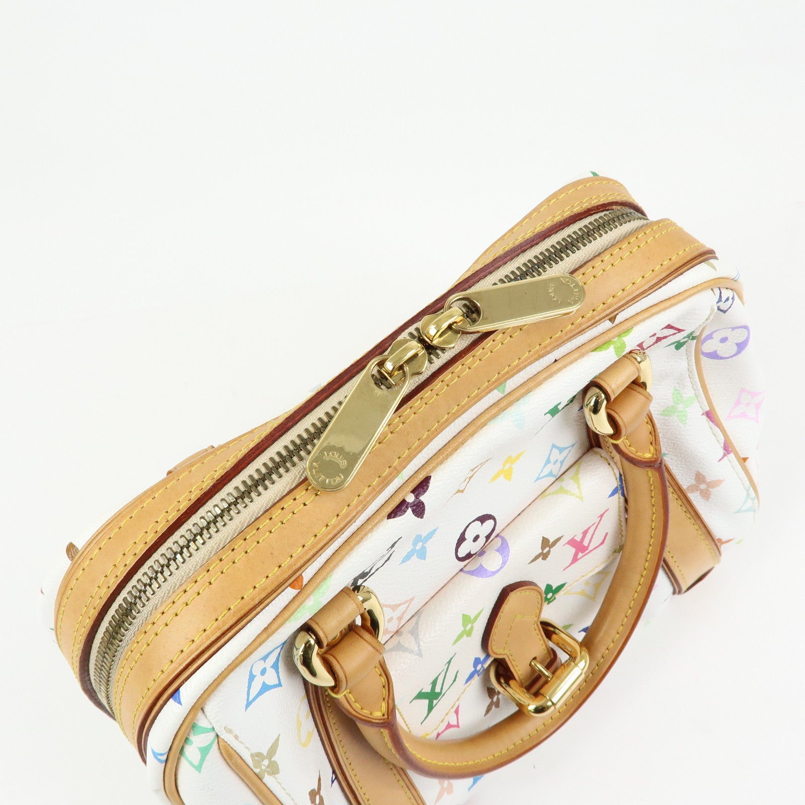 Louis Vuitton Monogram Multicolor Priscilla Hand Bag Blanc M40096