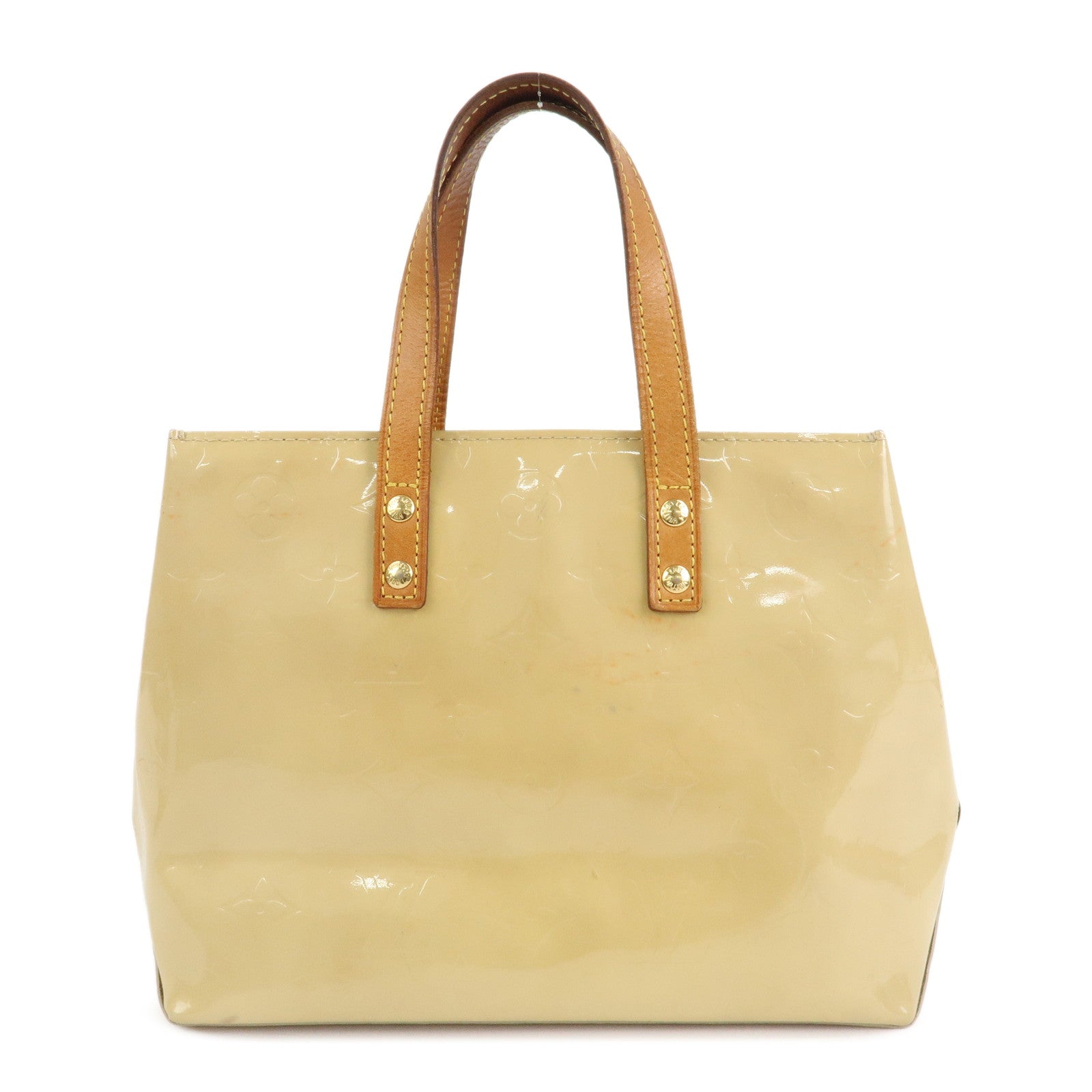 Louis Vuitton Monogram Vernis Lead PM Hand Bag Noisette M91334