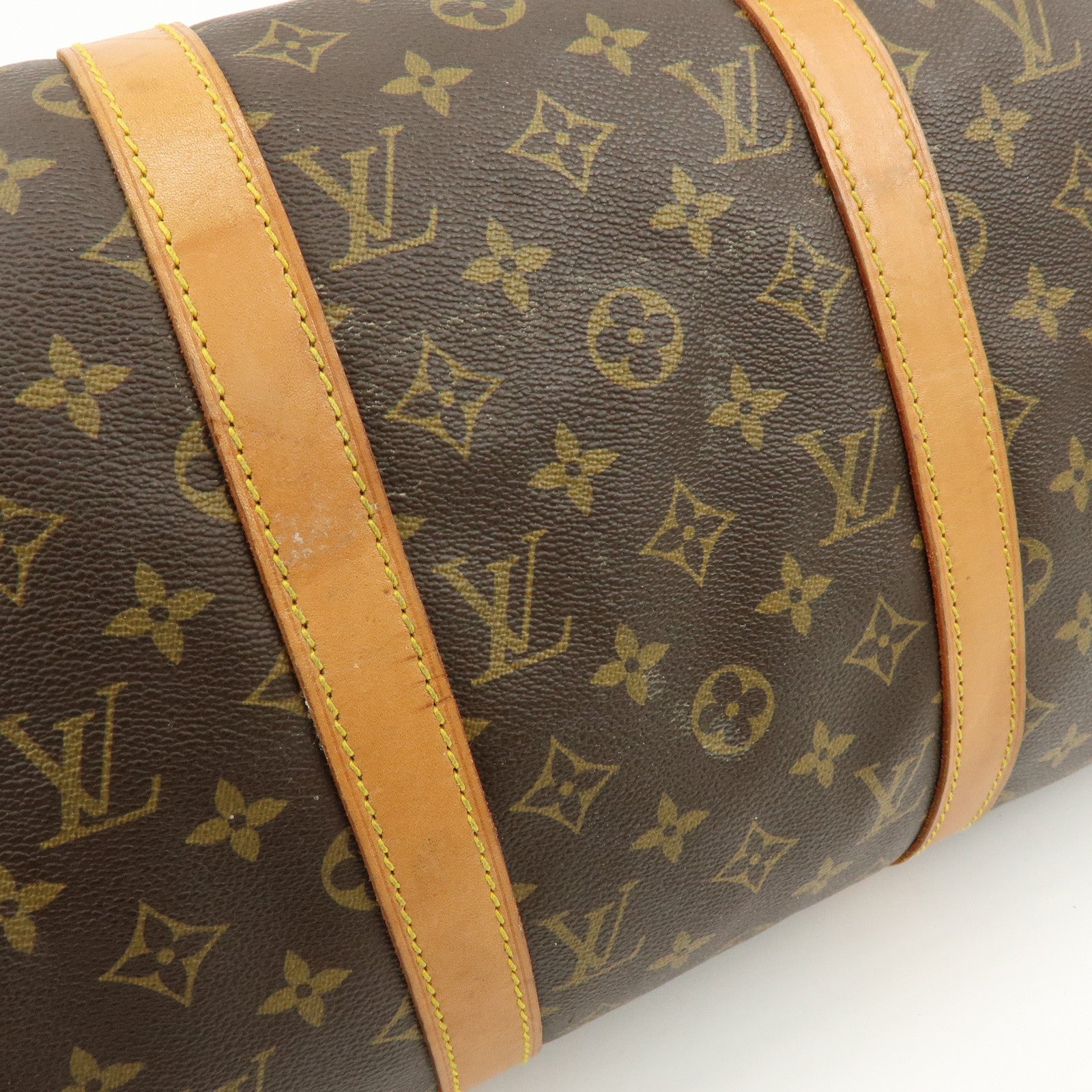 Louis Vuitton Monogram Keep All 50 Boston Bag Brown M41426