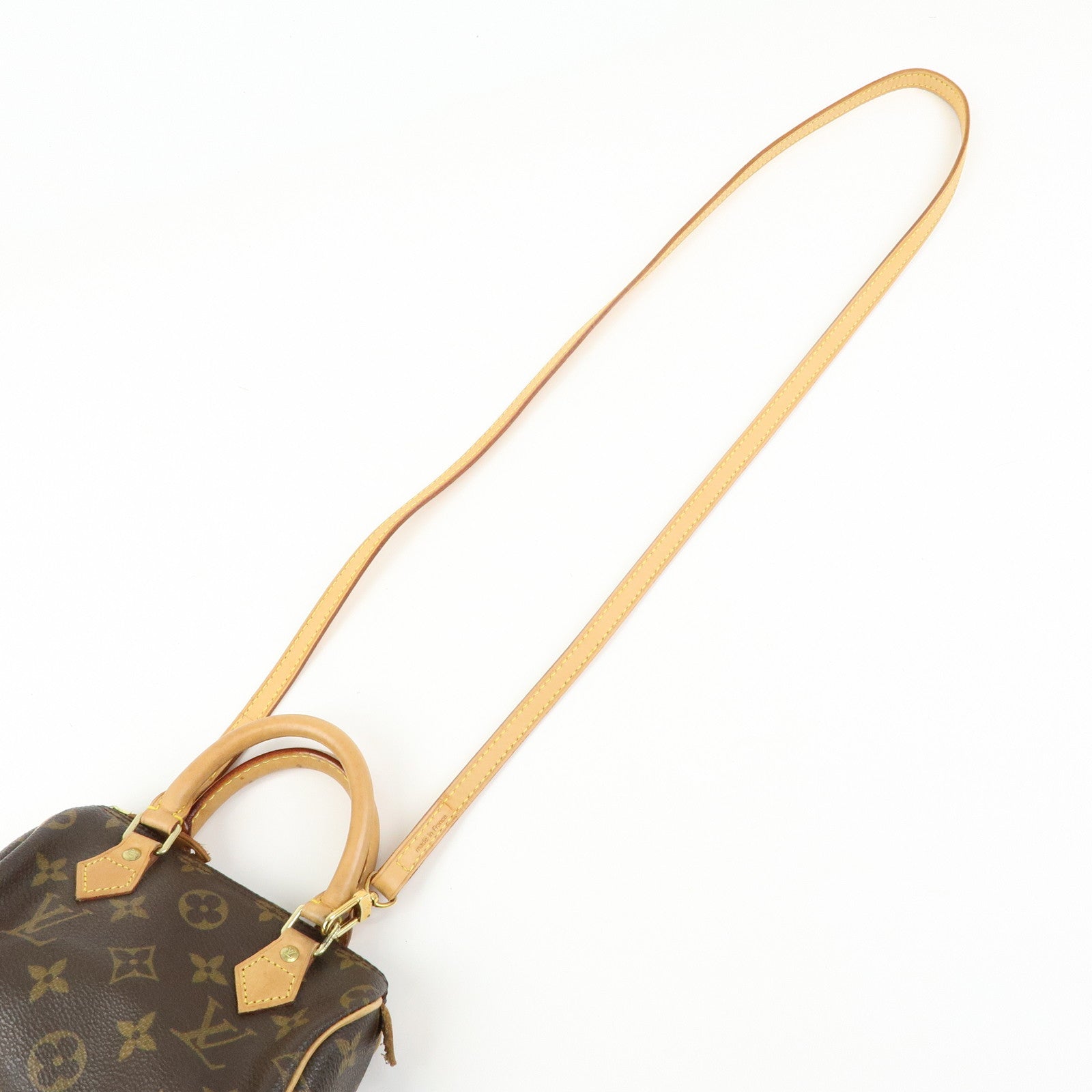 Louis Vuitton Monogram Mini Speedy Hand Shoulder Bag Brown M41534