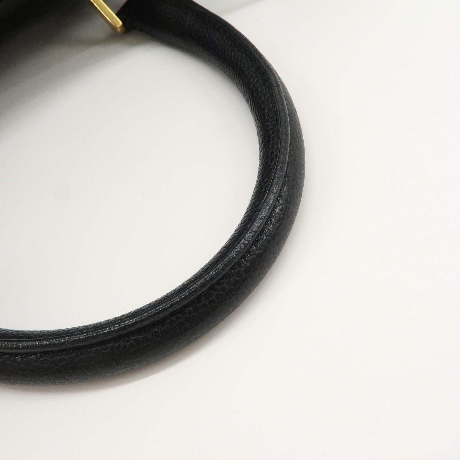 CHANEL COCO Mark Caviarskin Mini Boston Bag Hand Bag Black Used