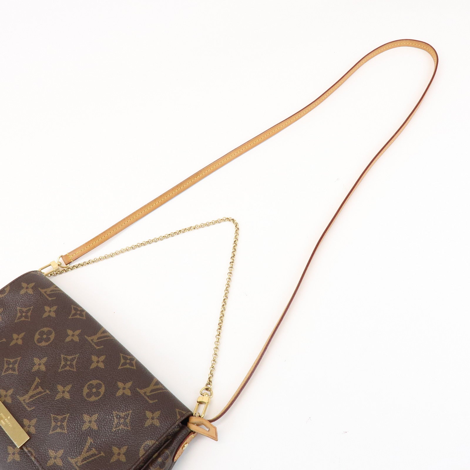 Louis Vuitton Monogram Favorite MM Shoulder Bag Brown M40718