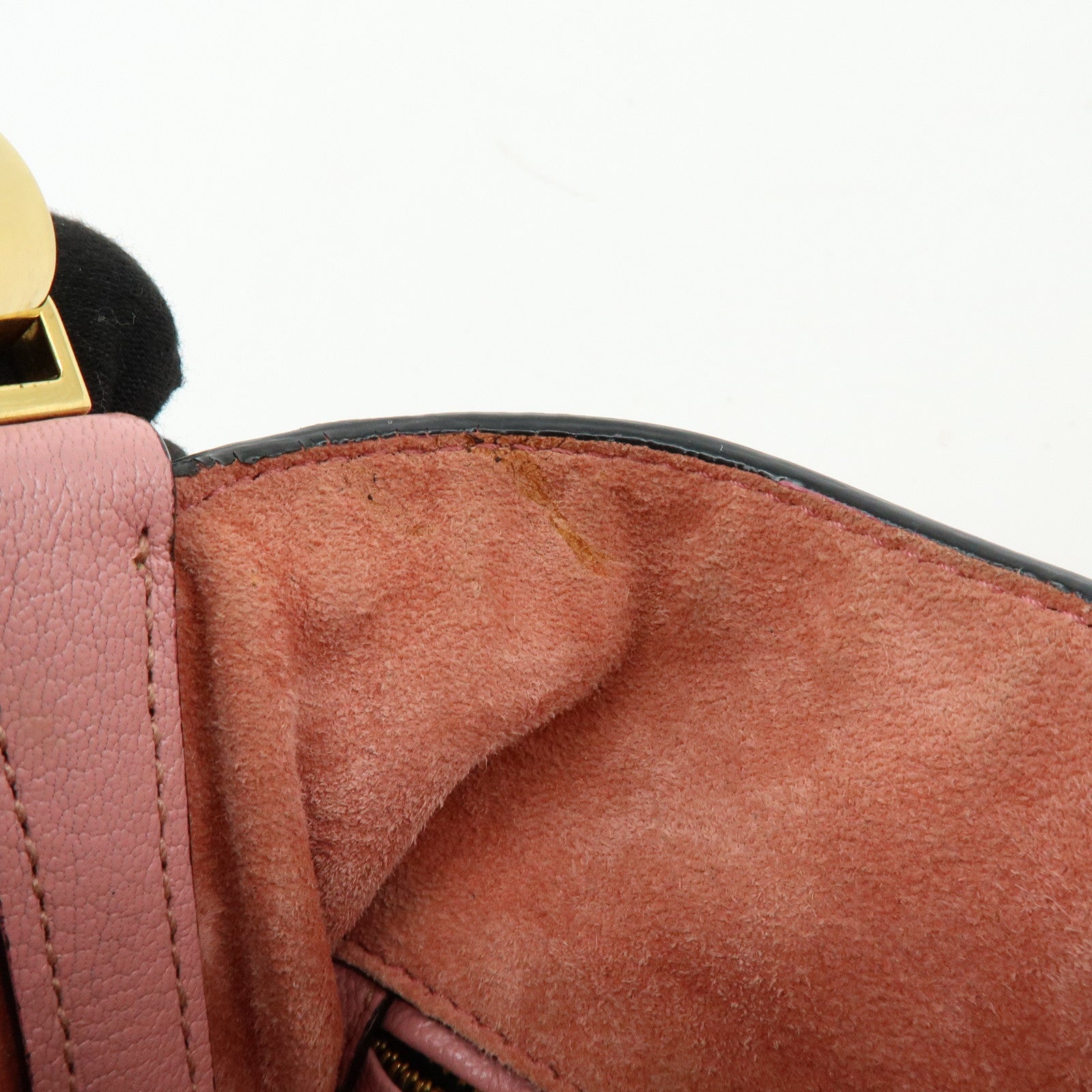 MIU MIU Madras Leather 2Way Bag Hand Bag Shoulder Bag Pink RR1951