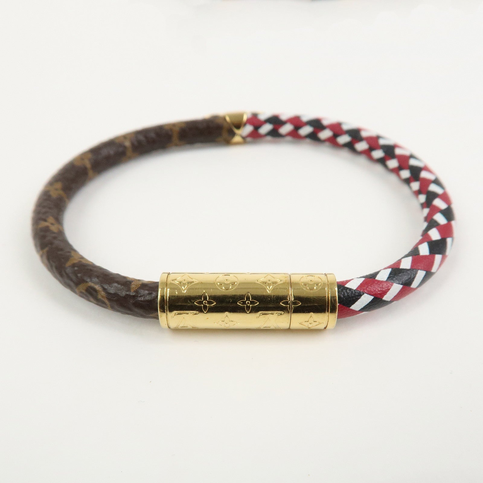 Louis Vuitton Monogram Bracelet Daily Escape Brown Multicolor M8010