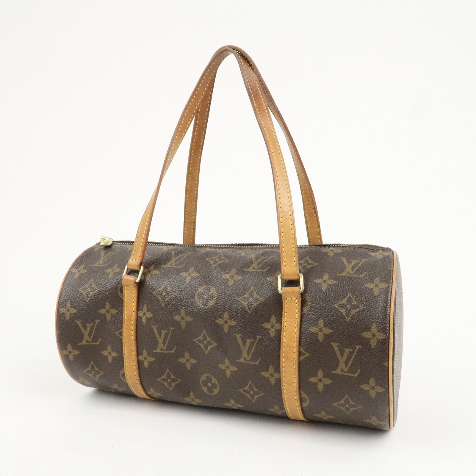 Louis Vuitton Monogram Papillon 30 Hand Bag New Style Brown M51385