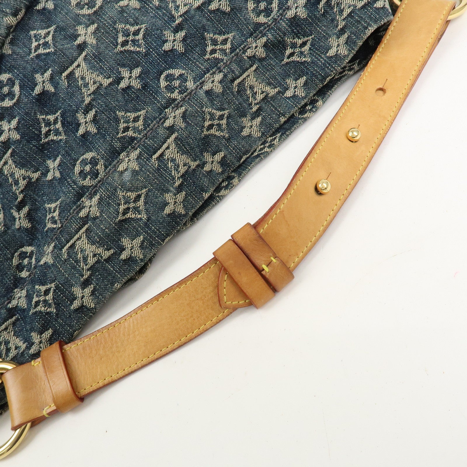 Louis Vuitton Monogram Denim Daily GM Shoulder Bag Hand Bag M40493