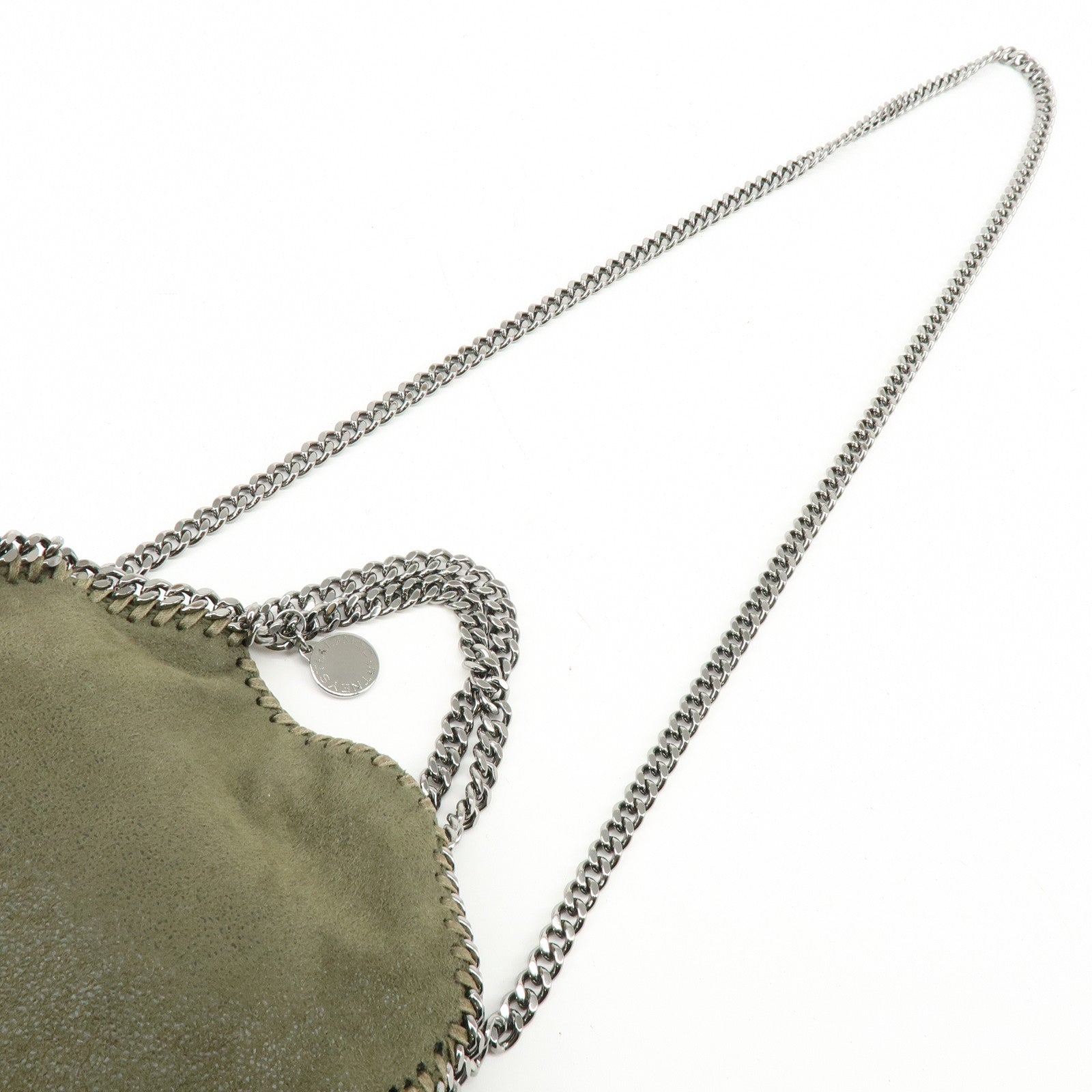 STELLA MCCARTNEY Falabella Mini Faux Leather 2Way Bag Khaki