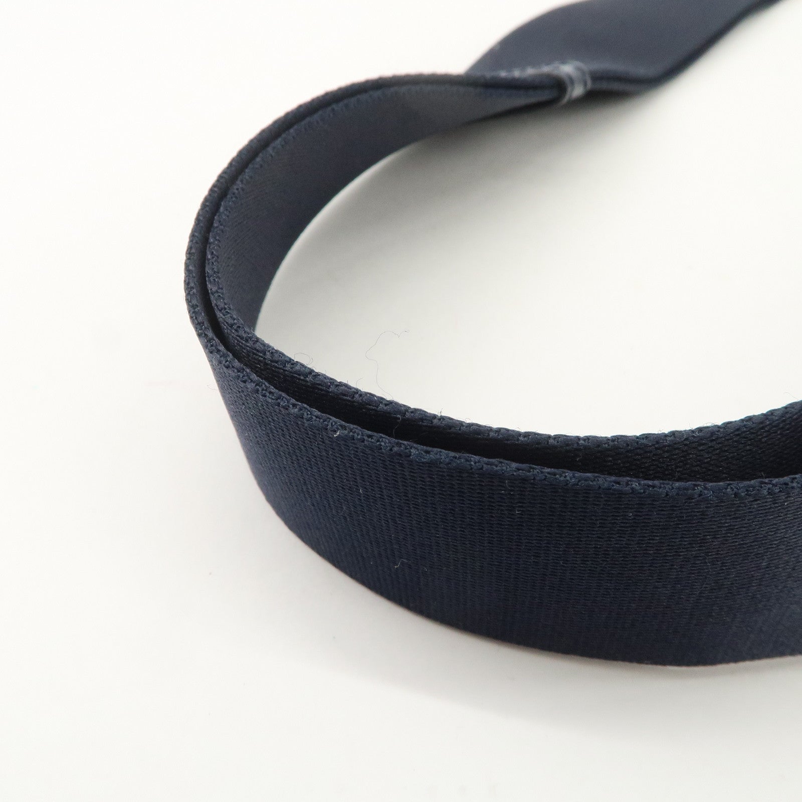 FENDI Logo Leather Shoulder Bag Crossbody Bag Navy 7VA357 Used