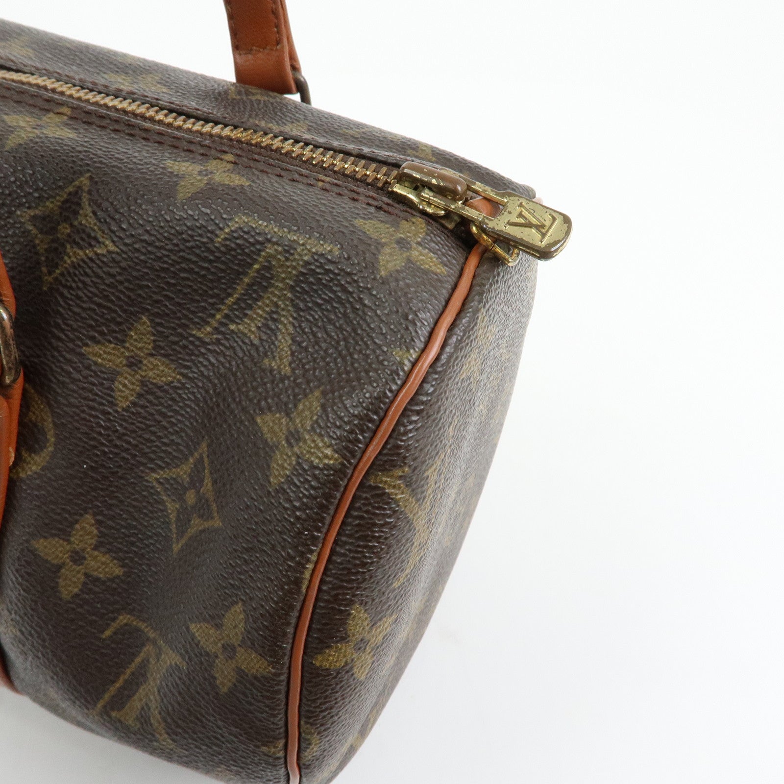 Louis Vuitton Monogram Papillon 30 Hand Bag Brown M51365
