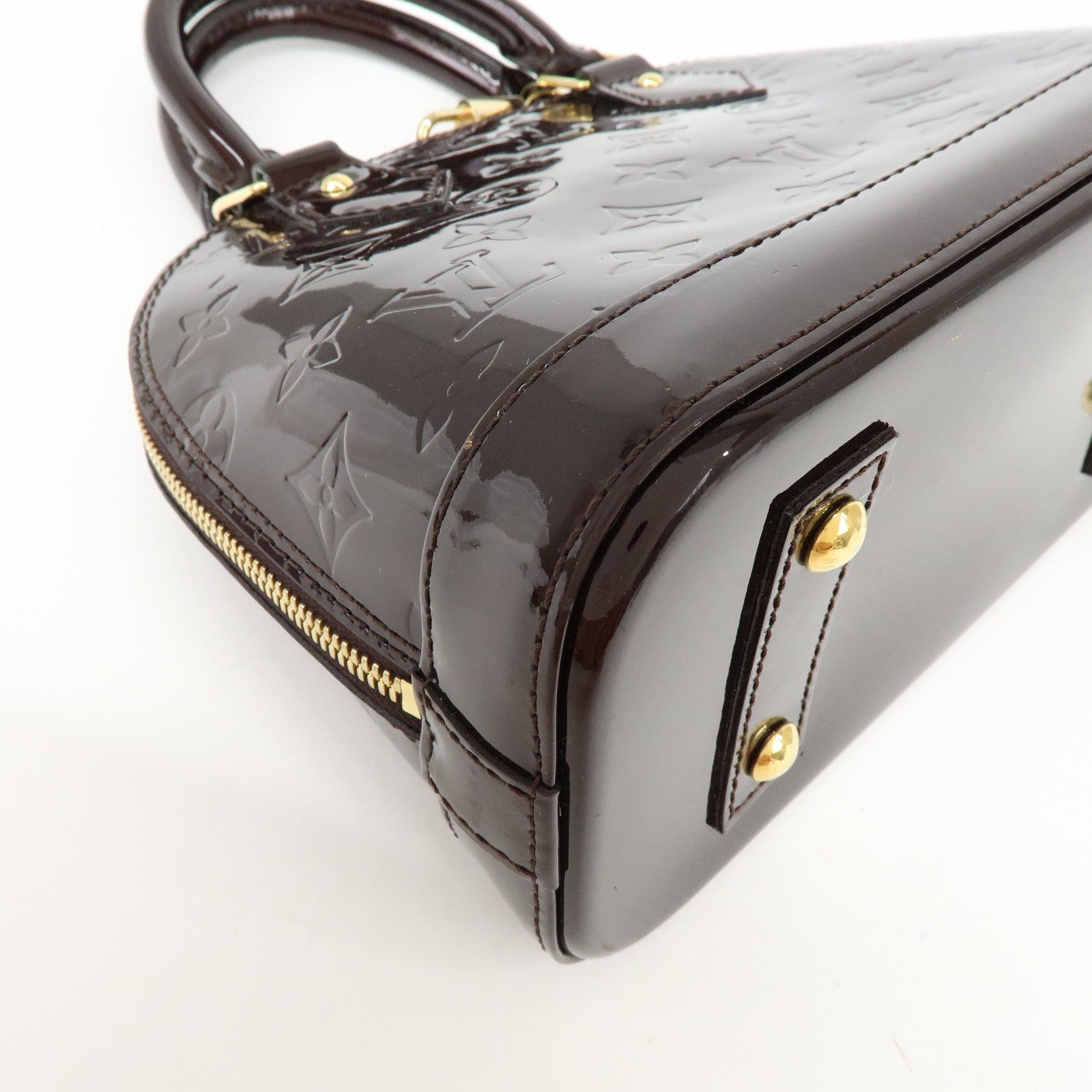 Louis Vuitton Monogram Vernis Alma BB 2Way Bag Amarante M91678