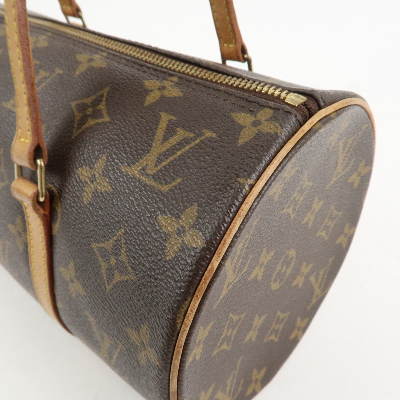 Louis Vuitton Monogram Papillon 30 Hand Bag New Style Brown M51385