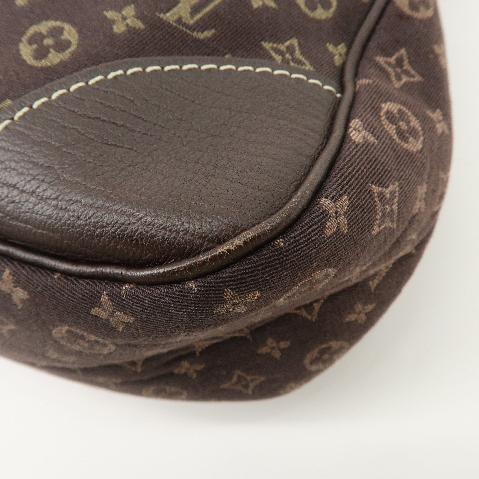 Louis Vuitton Monogram Mini Lin Boulogne Shoulder Bag Ebene M95225 Used