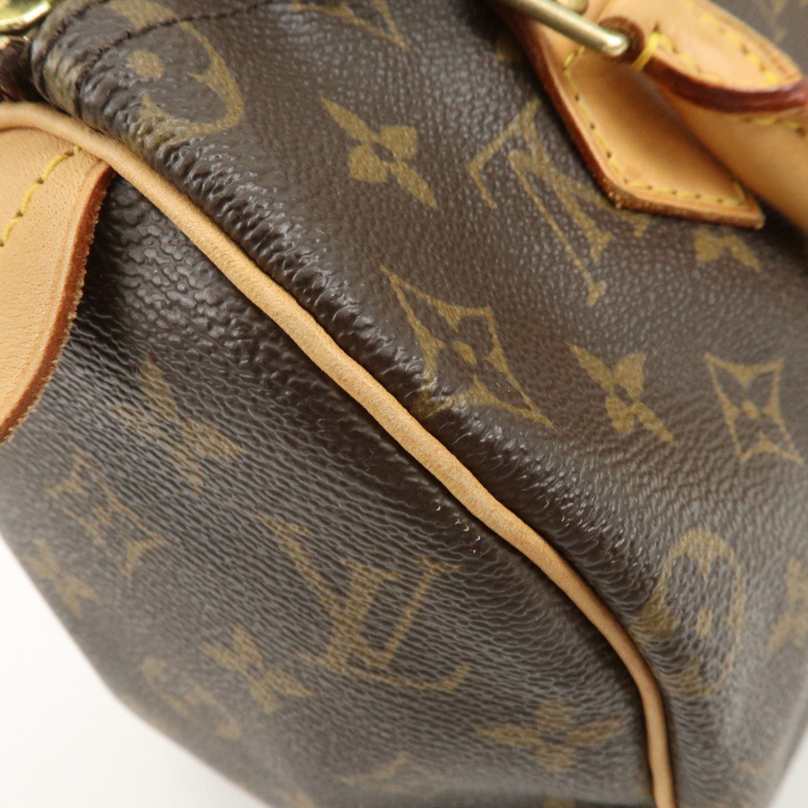 Louis Vuitton Monogram Speedy 25 Hand Bag Boston Bag Brown M41528 Used