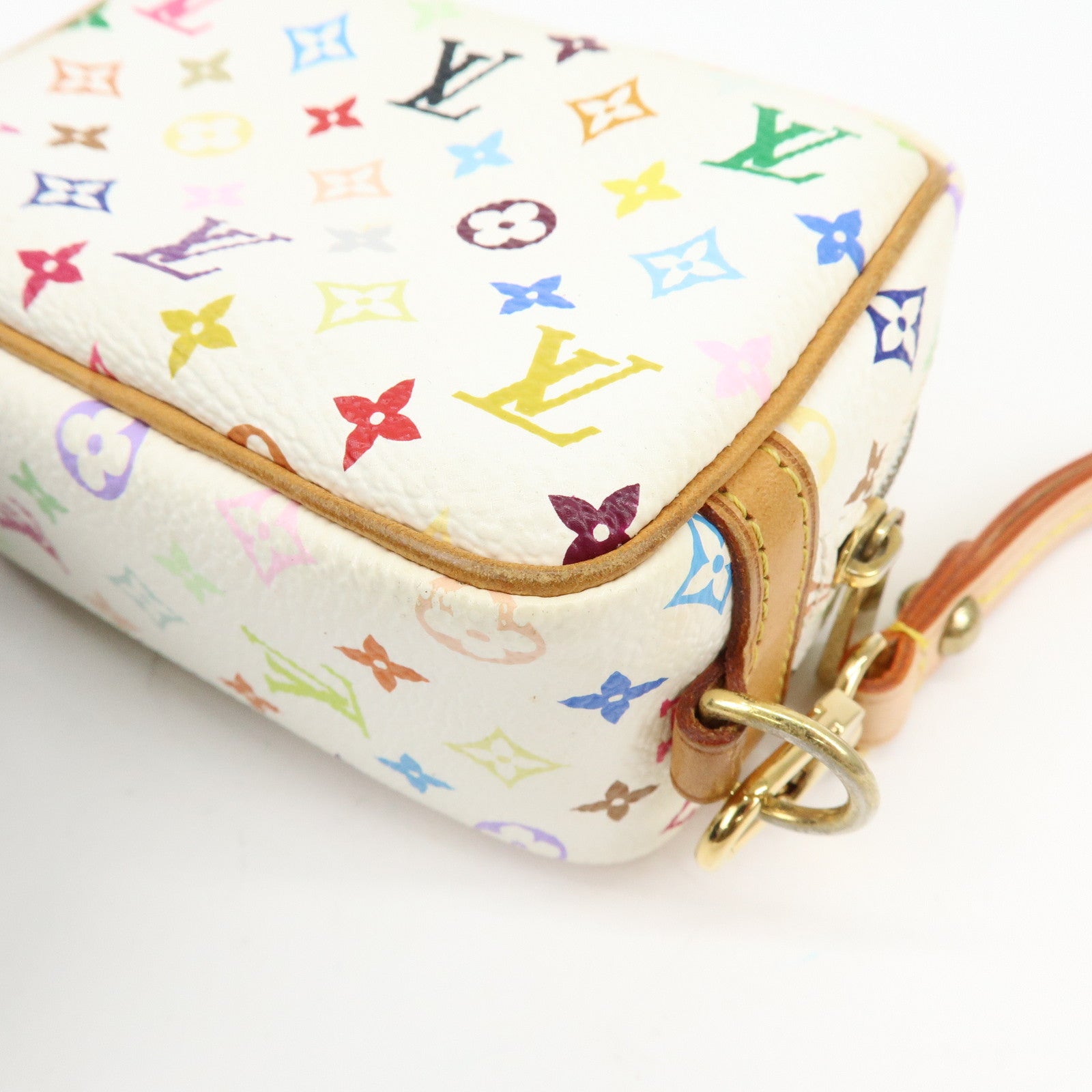 Louis Vuitton Monogram Multicolor Trousse Wapity Pouch Blanc M58033