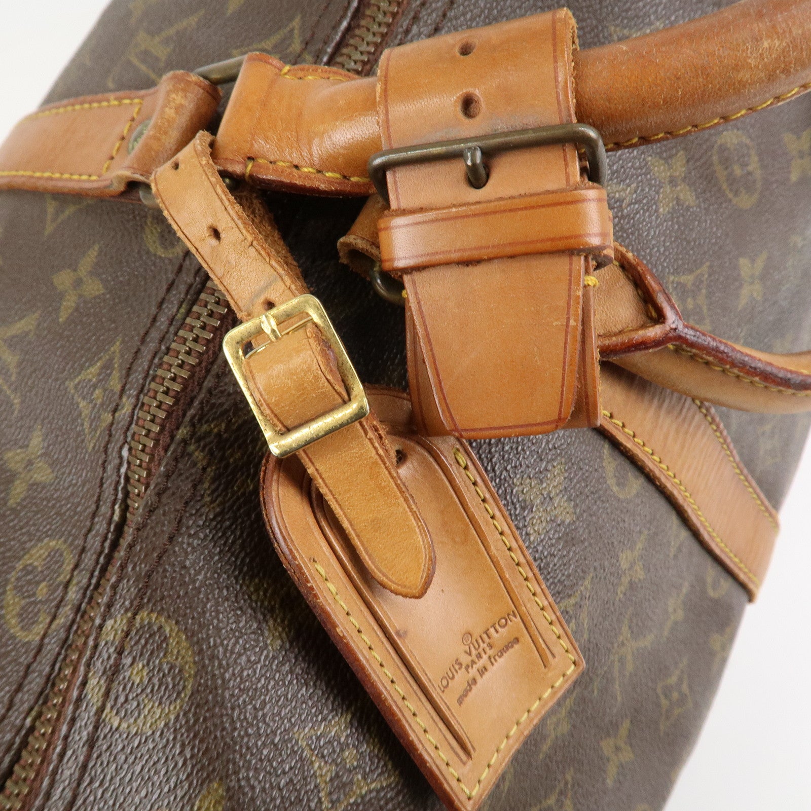 Louis Vuitton Monogram Keep All 50 Bag Boston Bag Brown M41426 Used