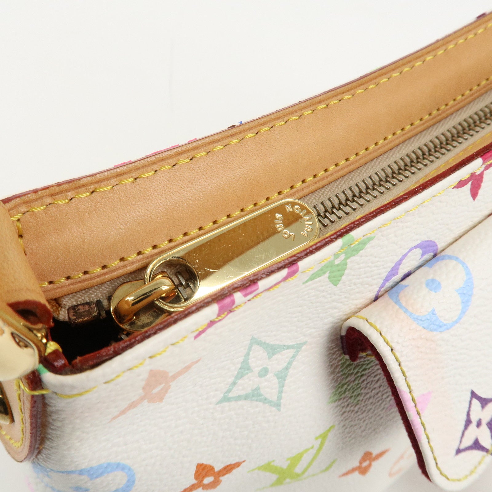 Louis Vuitton Monogram Multicolor Eliza Shoulder Bag Blanc M40098 Used