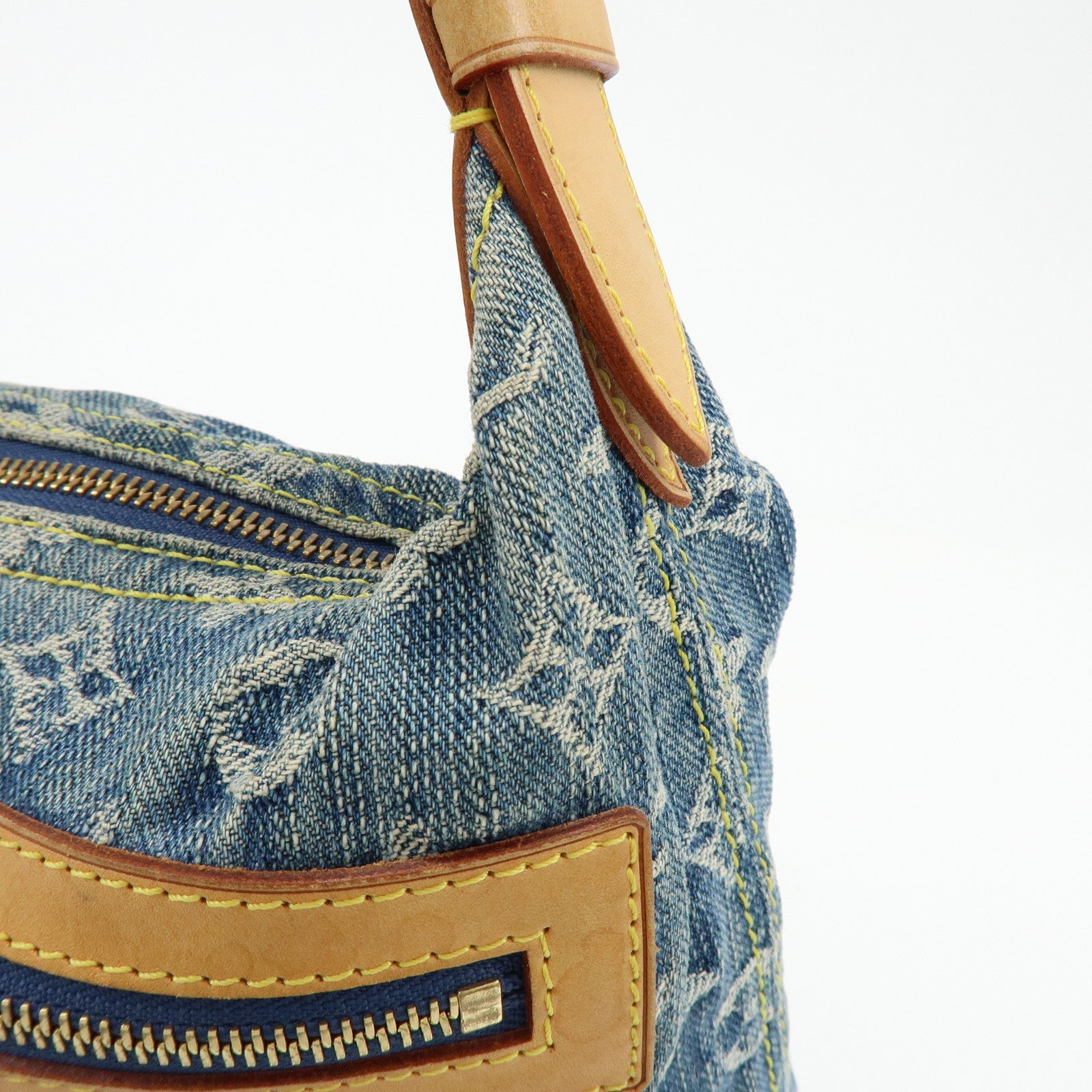 Louis Vuitton Monogram Denim Baggy PM 2Way Bag Shoulder Bag M95049