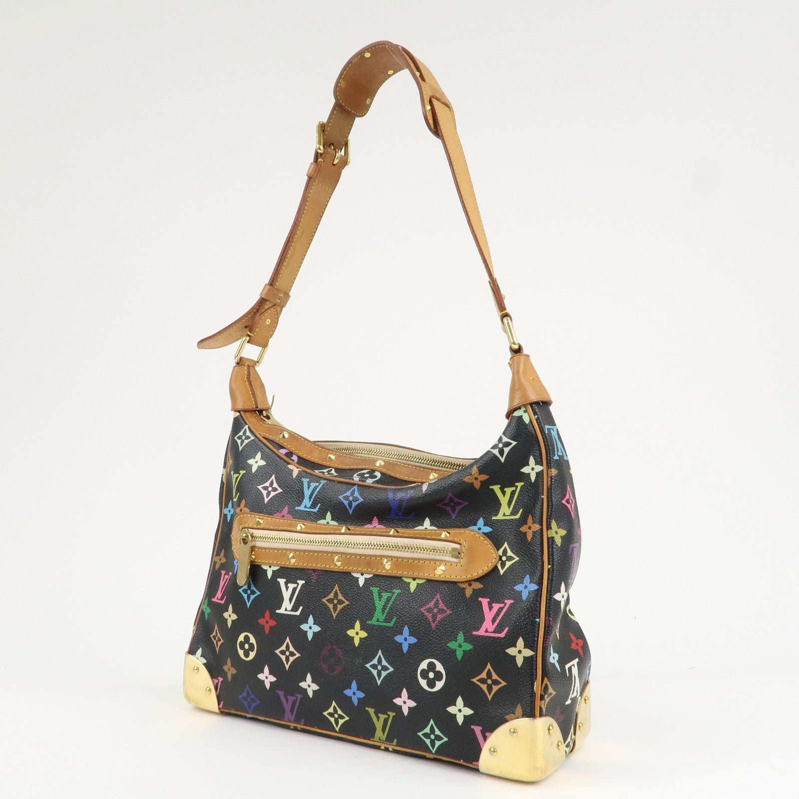 Louis Vuitton Monogram Multicolor Boulogne Shoulder Bag Noir M92638 Used