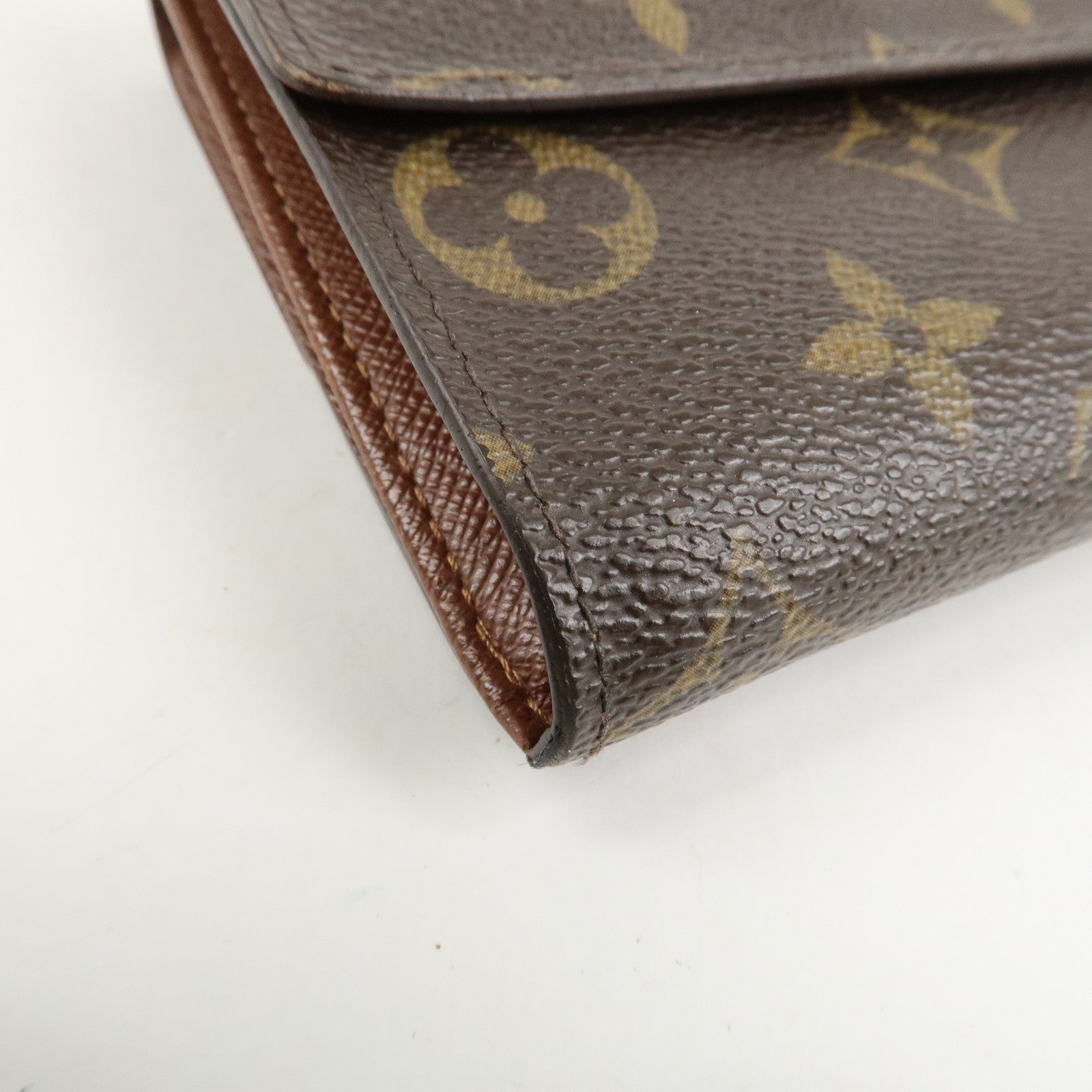 Louis Vuitton Monogram Porte Monnaie Billet Carte Credit M61652 Used