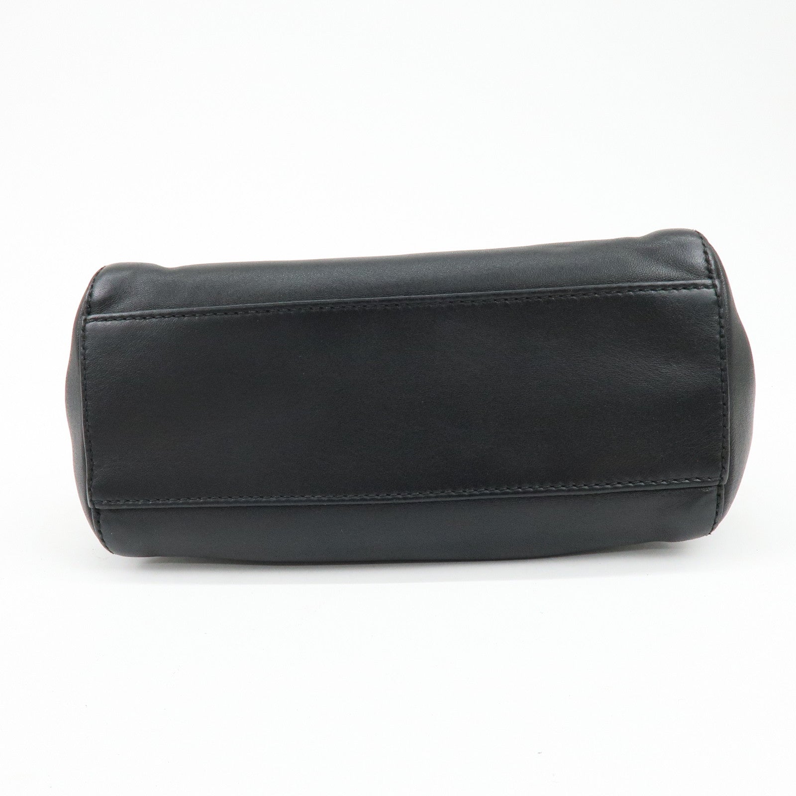 FENDI Peekaboo Mini 2Way Shoulder Bag Hand Bag Black 8BN244