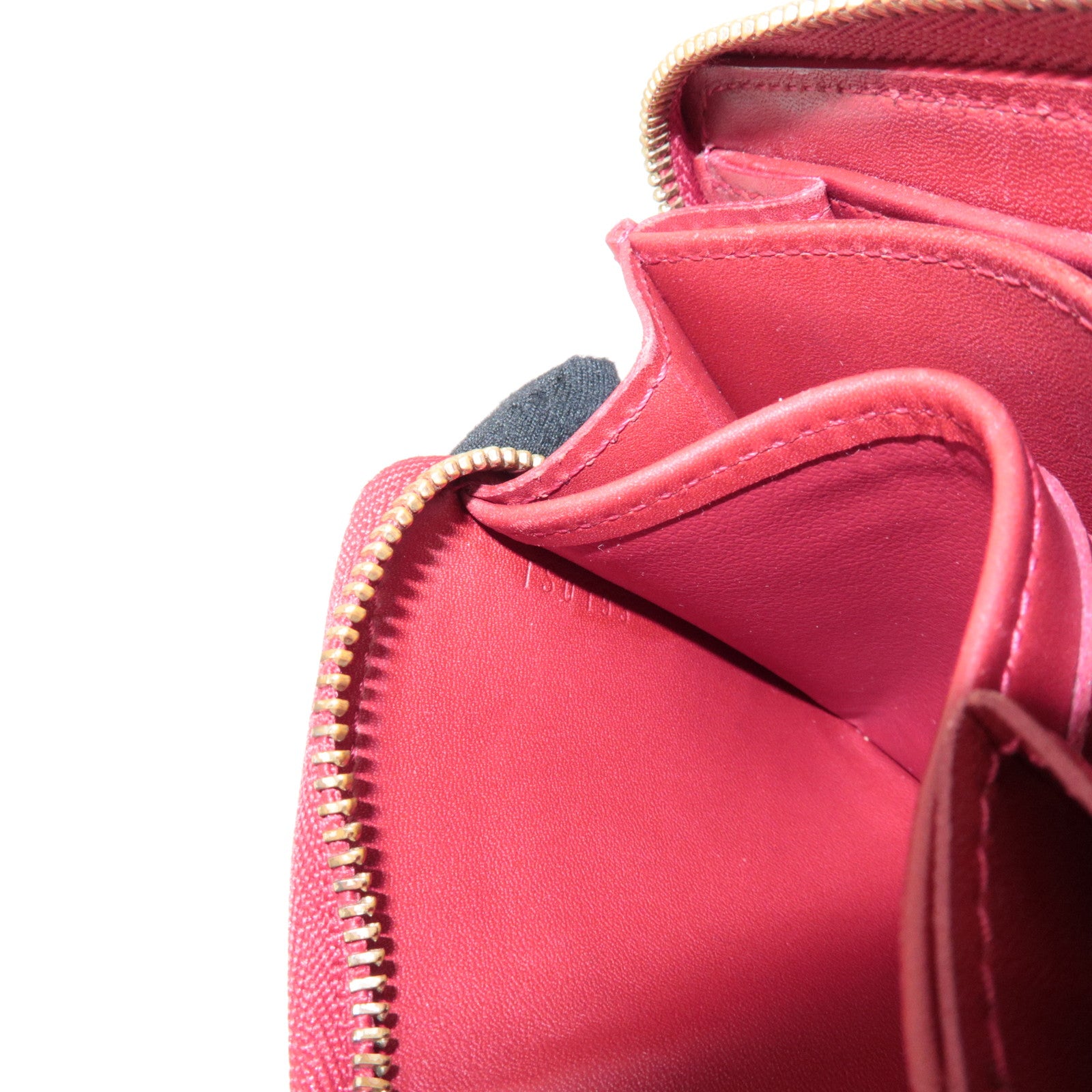 Louis Vuitton Monogram Vernis Zippy Coin Purse Pomme d'Amour M93608 Used