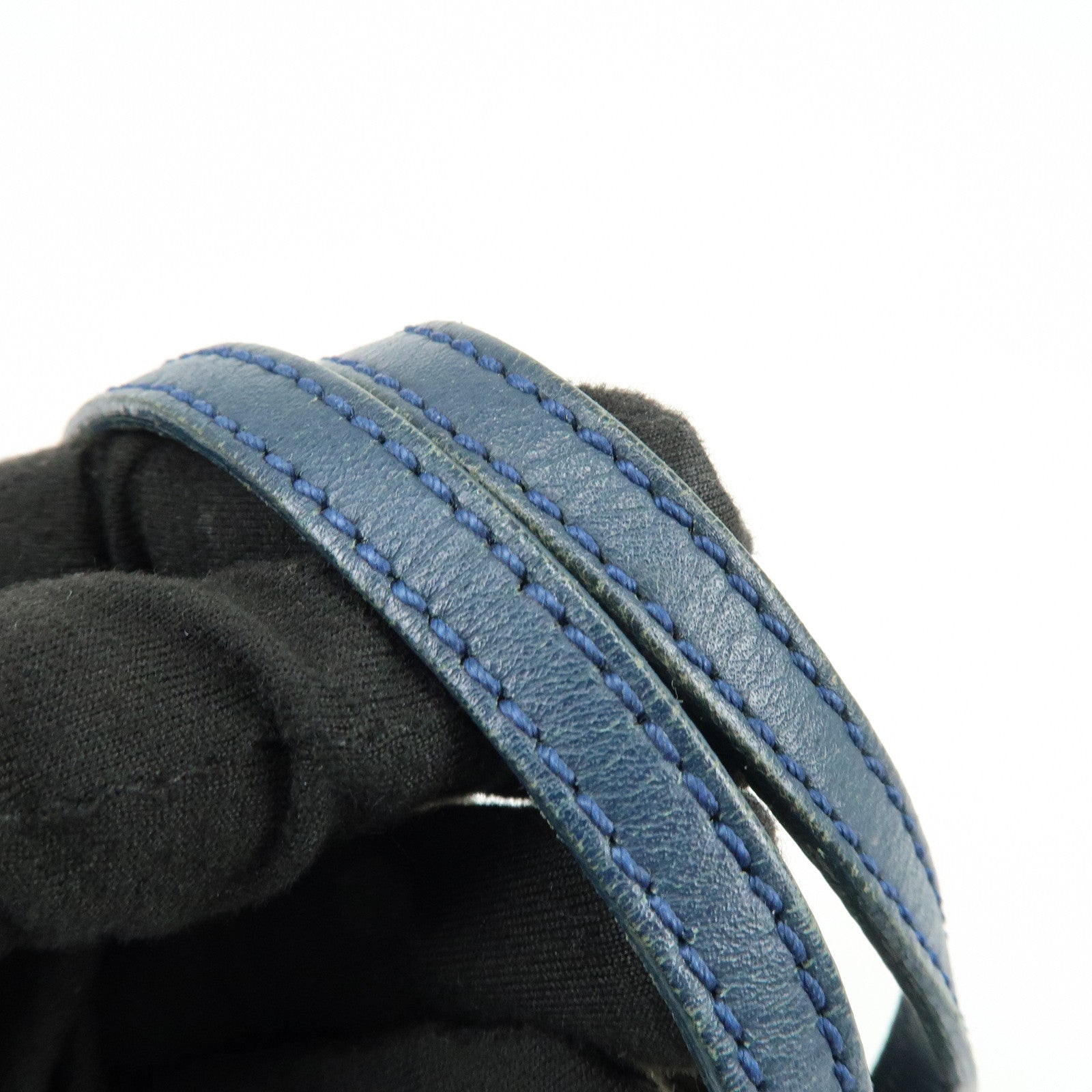 FENDI Zucca Canvas Leather Hand Bag Brown Black Navy 8N0000